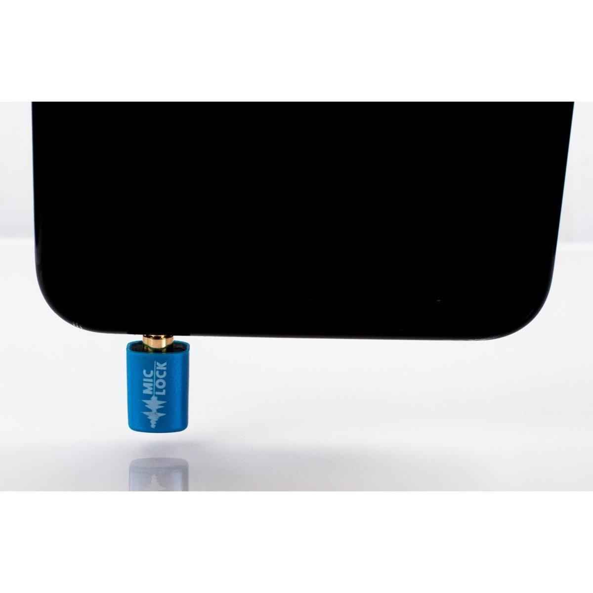Mic-Lock 3.5mm Mini Single Ended Microphone Blocker Blue