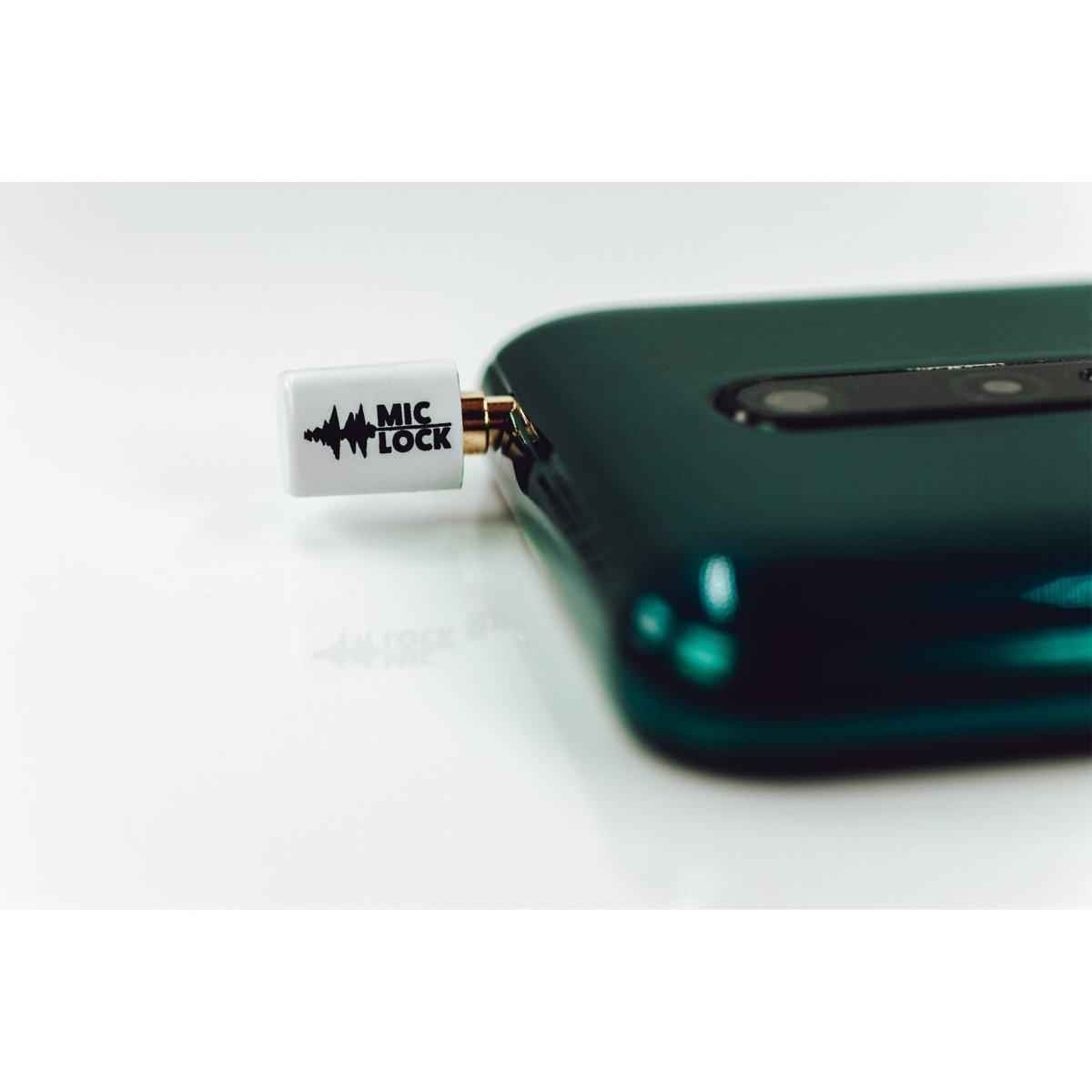 Mic-Lock 3.5mm Mini Single Ended Microphone Blocker White