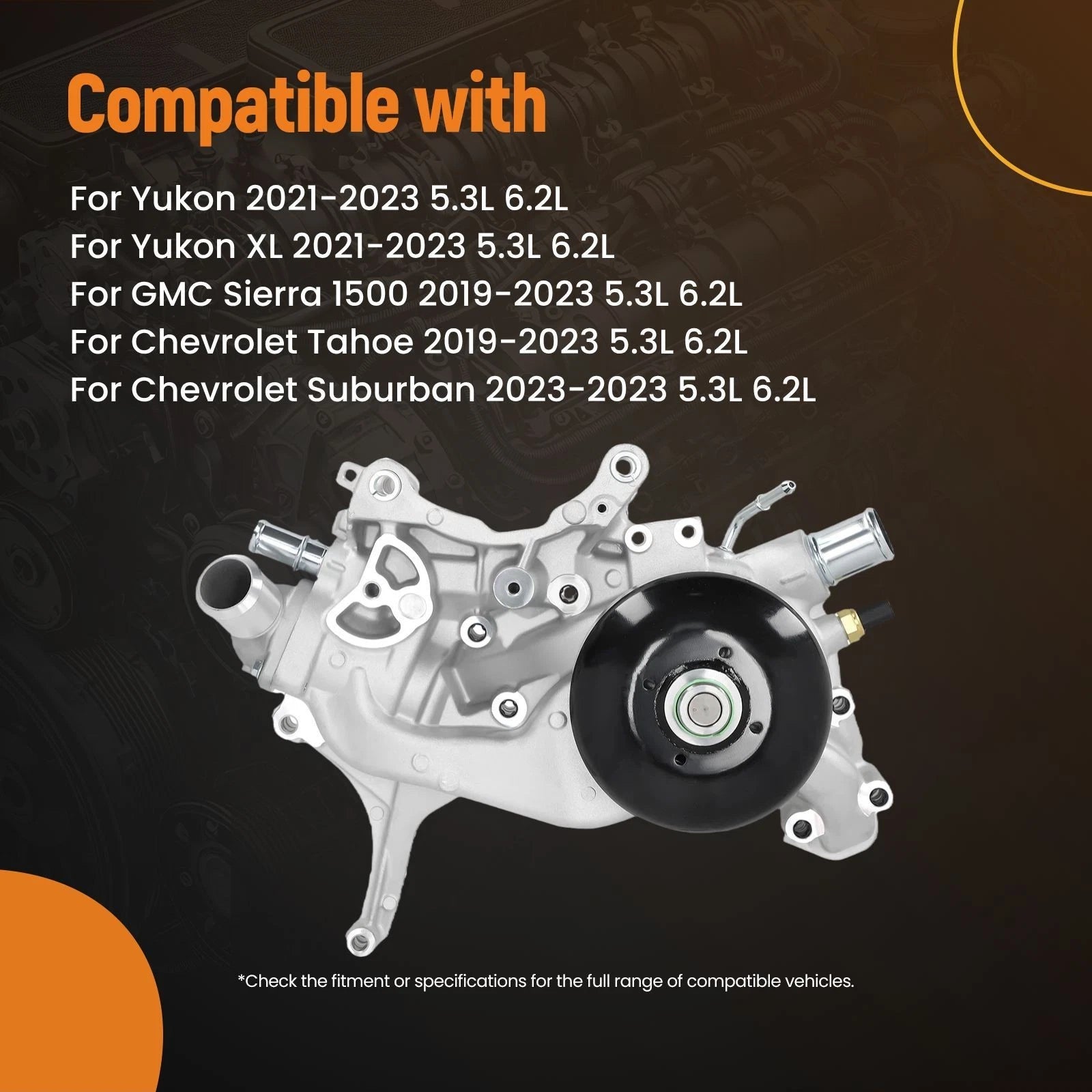 GM OEM 12708957 Engine Water Pump | New Take-Off | Genuine Chevrolet GMC Cadillac 5.3L 6.2L