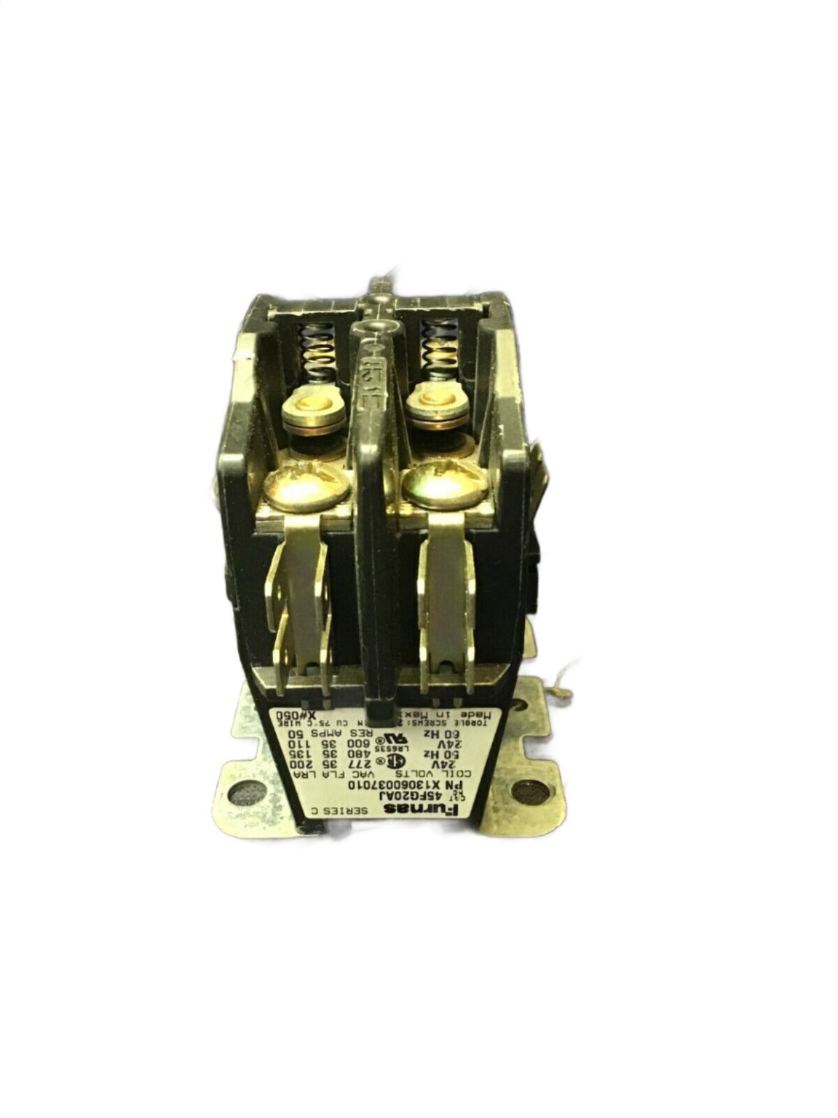 Furnace X1306003701 Series C Contactor 2-Pole 50/60Hz Coil 24V - Used