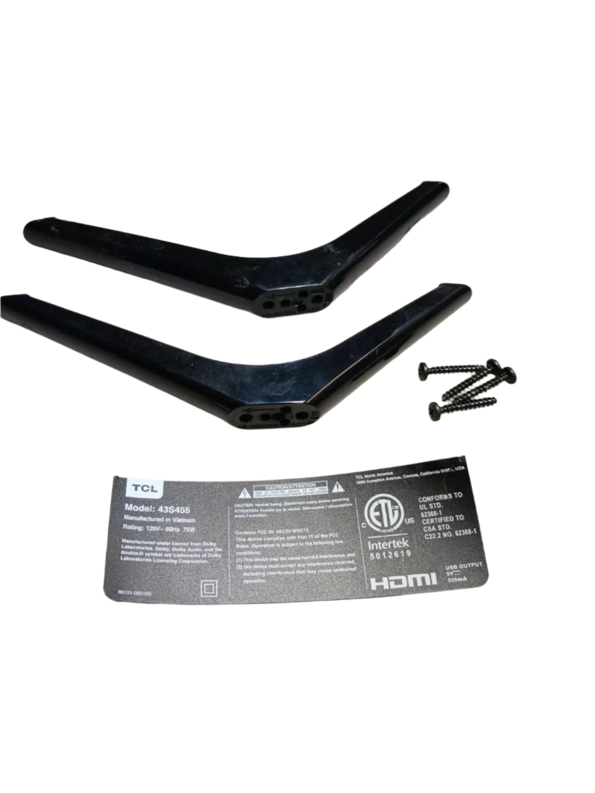 TCL 43S455 TV Stand/Base/Legs