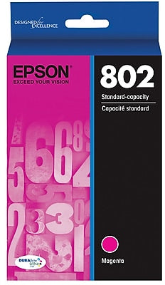 New, Pre-Owned - Epson 802 Magenta Standard Yield Ink Cartridge