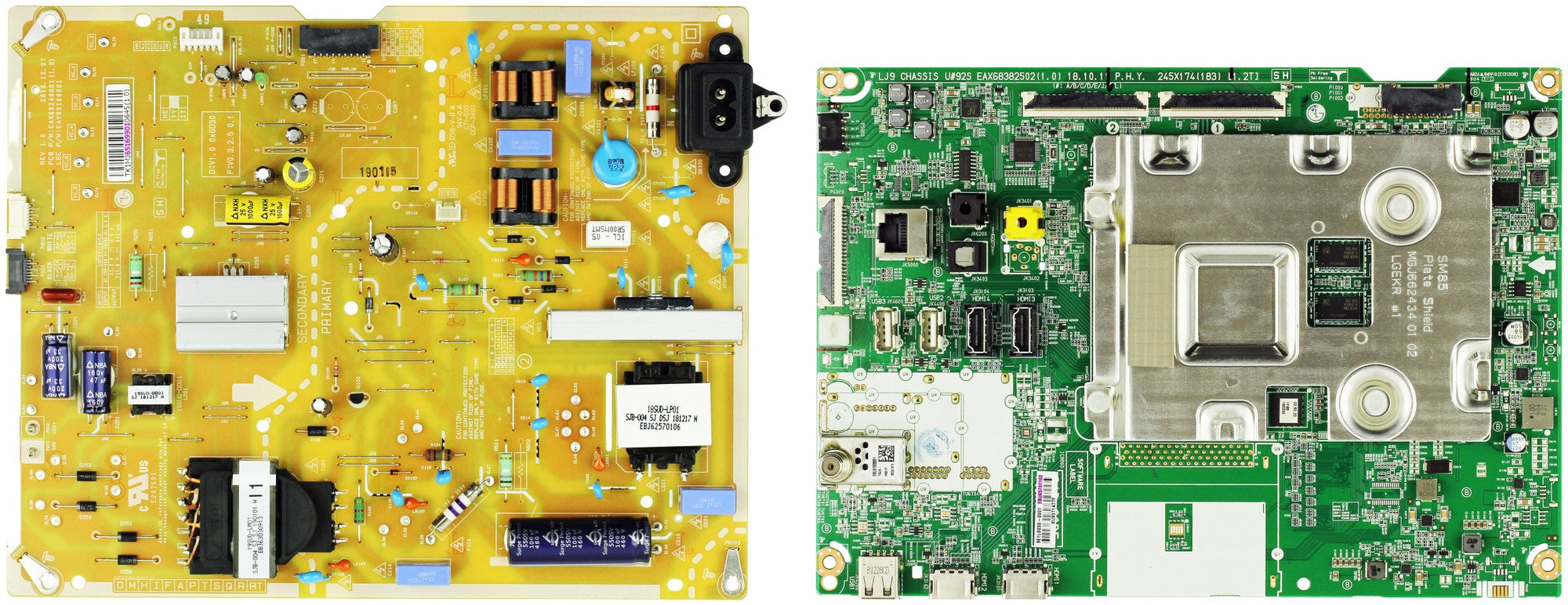 LG 49SM8600PUA.BUSYLJM Complete LED TV Repair Parts Kit