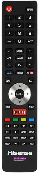 Hisense EN-33926A Remote Control