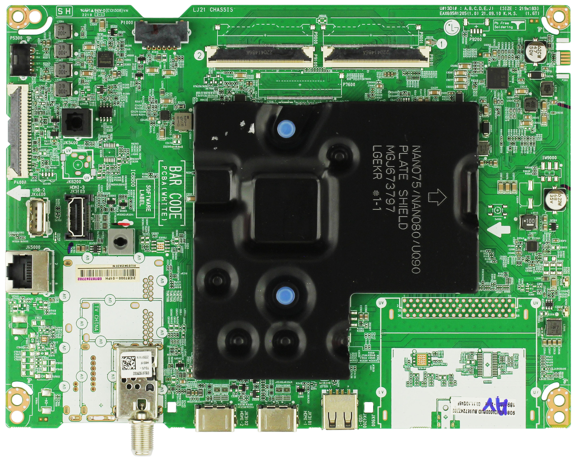 EBT67247702 LG Main Board, EAX69581205 (1.0), 65UQ9000PUD, 65UQ9000PUD.BUSFLKR