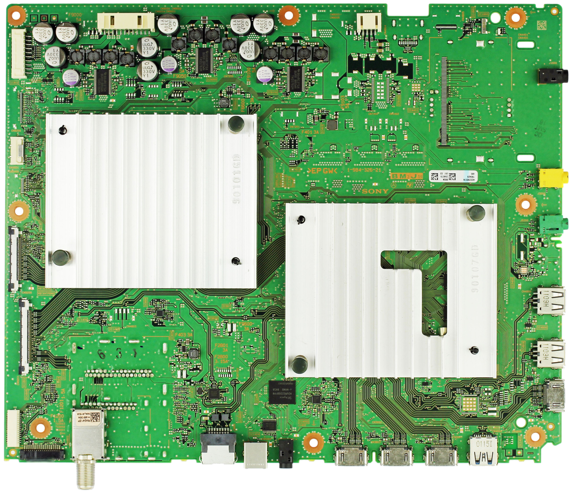 A2229070A, A-2229-070-A Sony Main Board, A2229057A, 1-984-326-21, XBR-55A9G, XBR-65A9G, XBR-77A9G