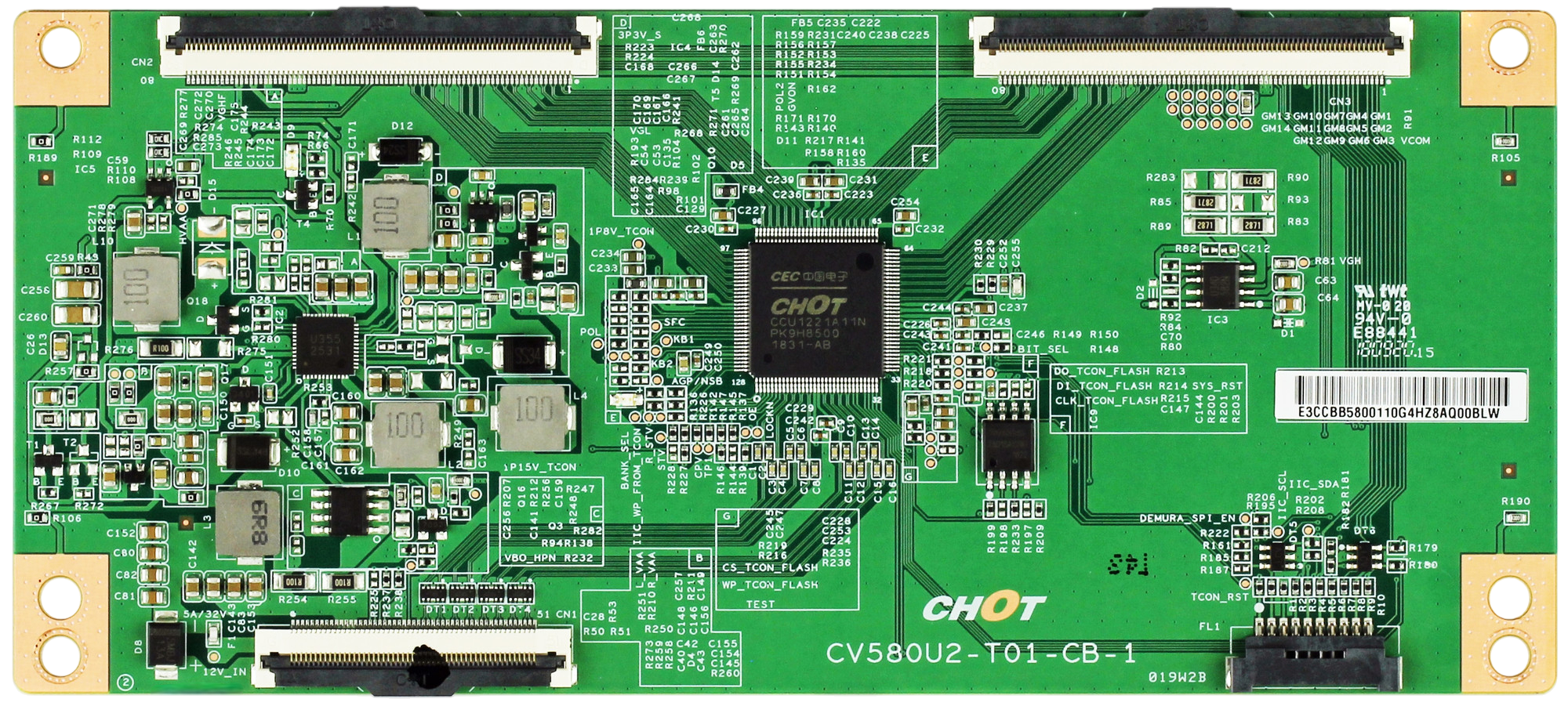 Sharp CV580U2-T01-CB-1 T-Con Board