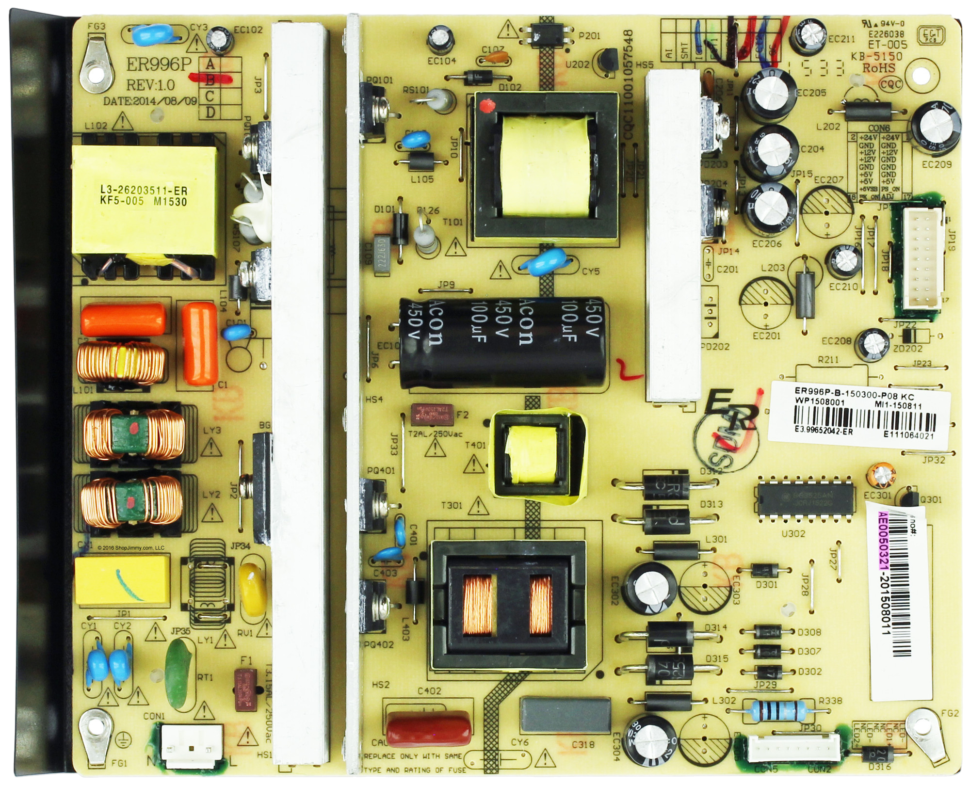 AE0050321 RCA Power Supply, AE0050321, ER996P-B, RE4650R24001, SLD55A55RQ