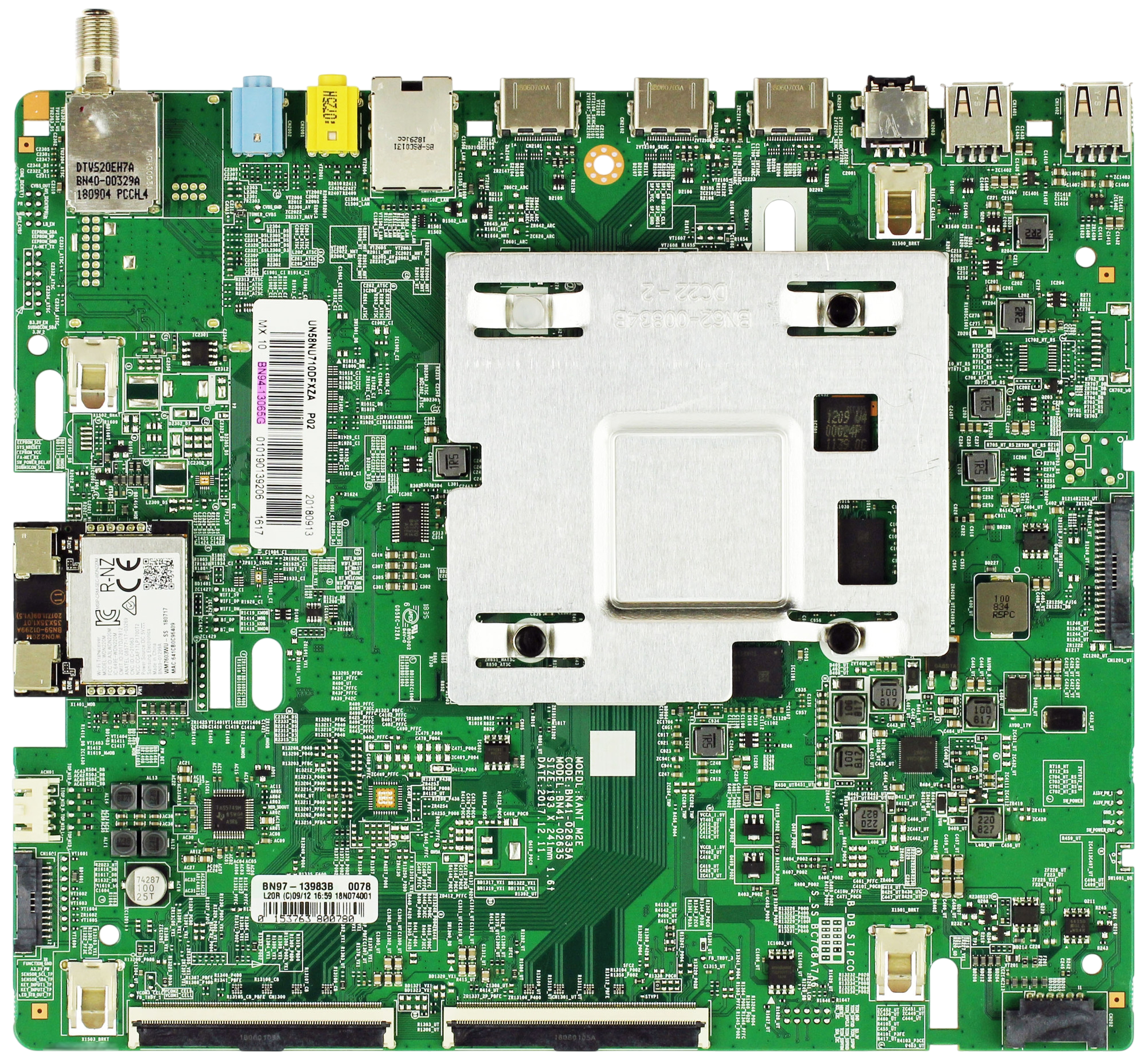 BN94-13065G Samsung Main Board, BN97-14457G, BN41-02635A, UN58NU7100FXZA