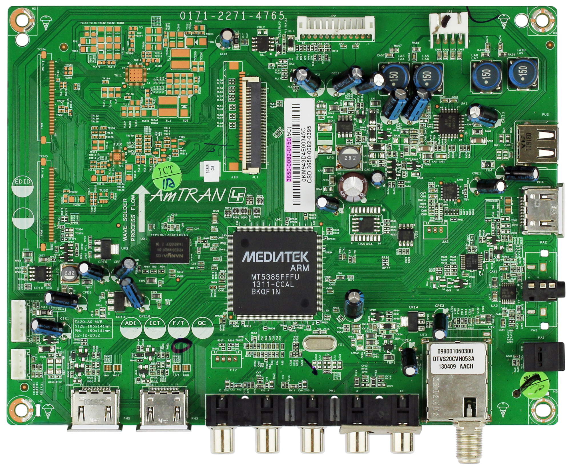 3650-0082-0150 JVC TV Module, main board, 0171-2271-4765, BC50R