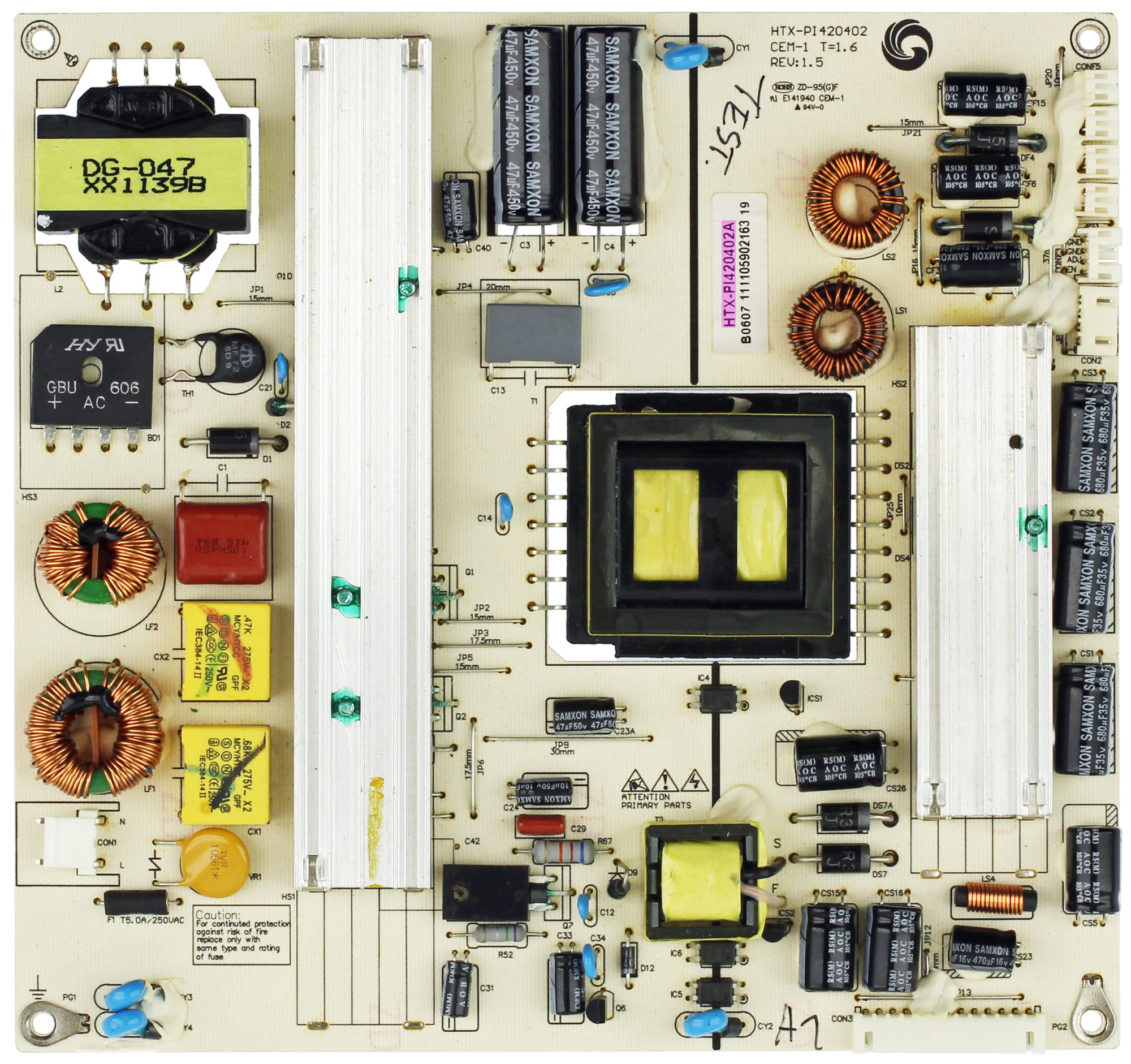 HTX-PI420402A Seiki Power Supply, HTX-PI420402, 890-PHO-5500, LE-55GB2