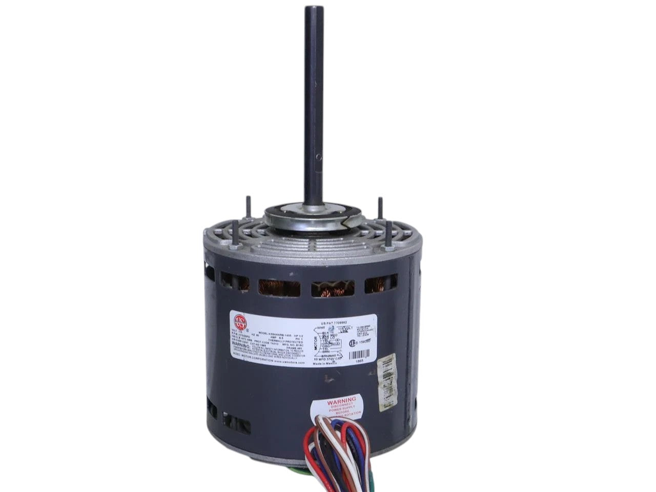 US Motors K55HXWRB-1435 Blower Motor 1/2HP 115V 1075RPM 3SPD (Refurbed)