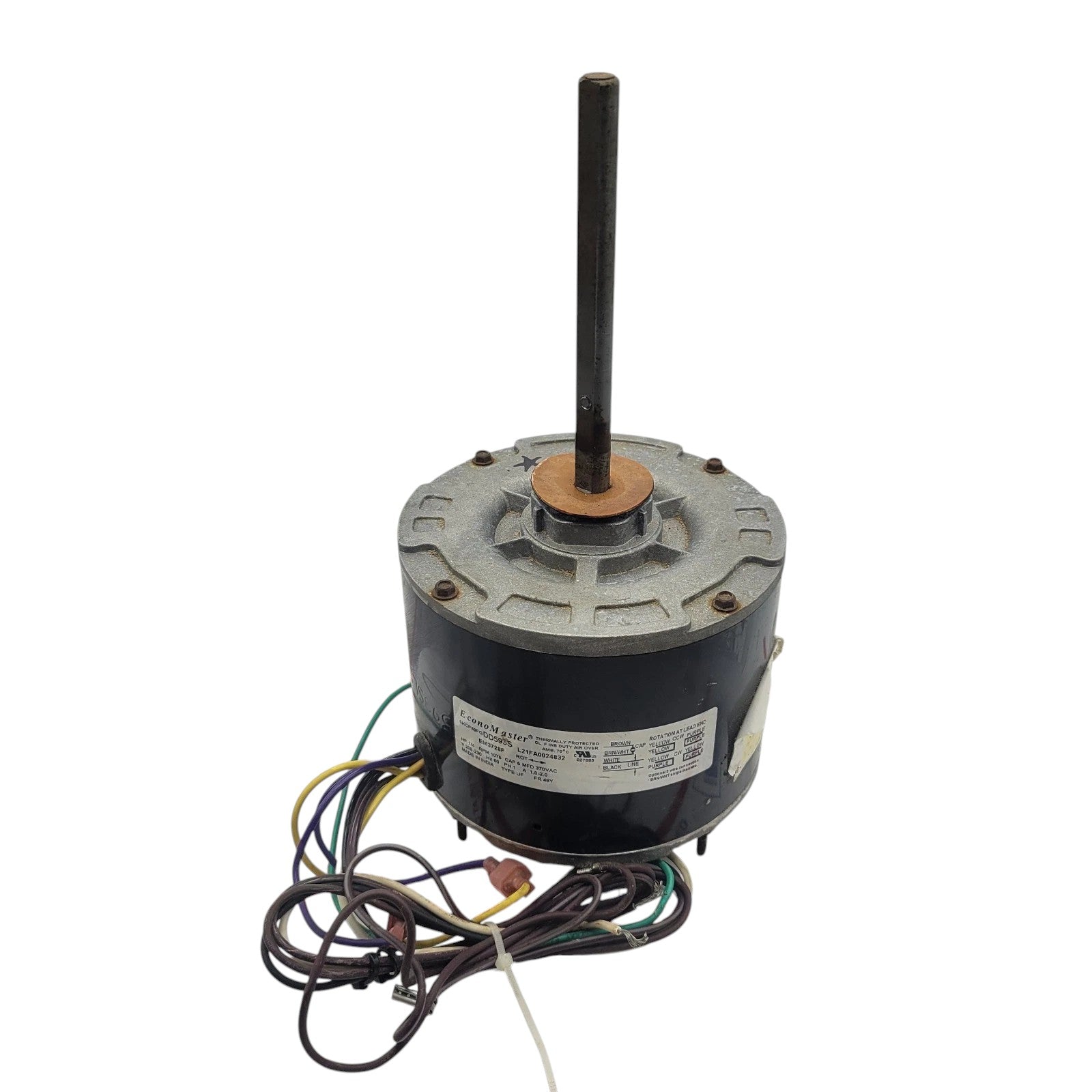 EconoMaster / Century 5KCP39FGDD593S Motor 1/4HP 1075RPM 1PH 208-230V EM3728F (Refurbed)