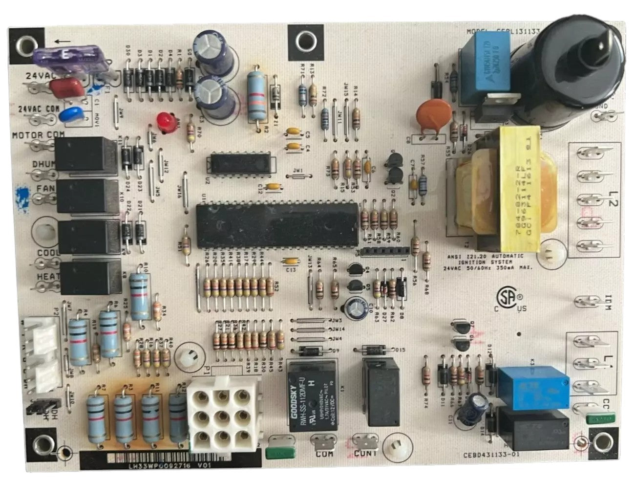 Carrier CEBD431133-01 (LH33WP009) Furnace Control Board