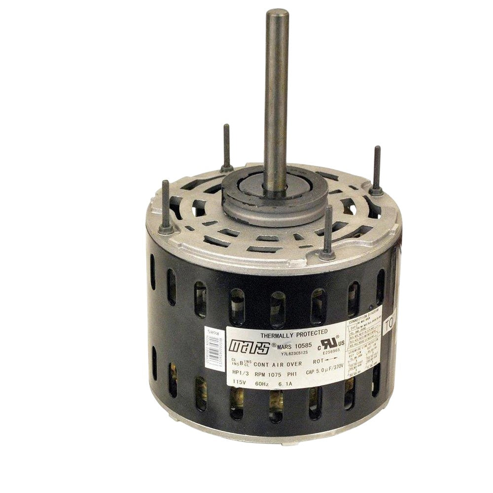 Mars 10587 Direct Drive Blower Motor (1/2 HP, 115V, 1075 RPM) (Refurbed)