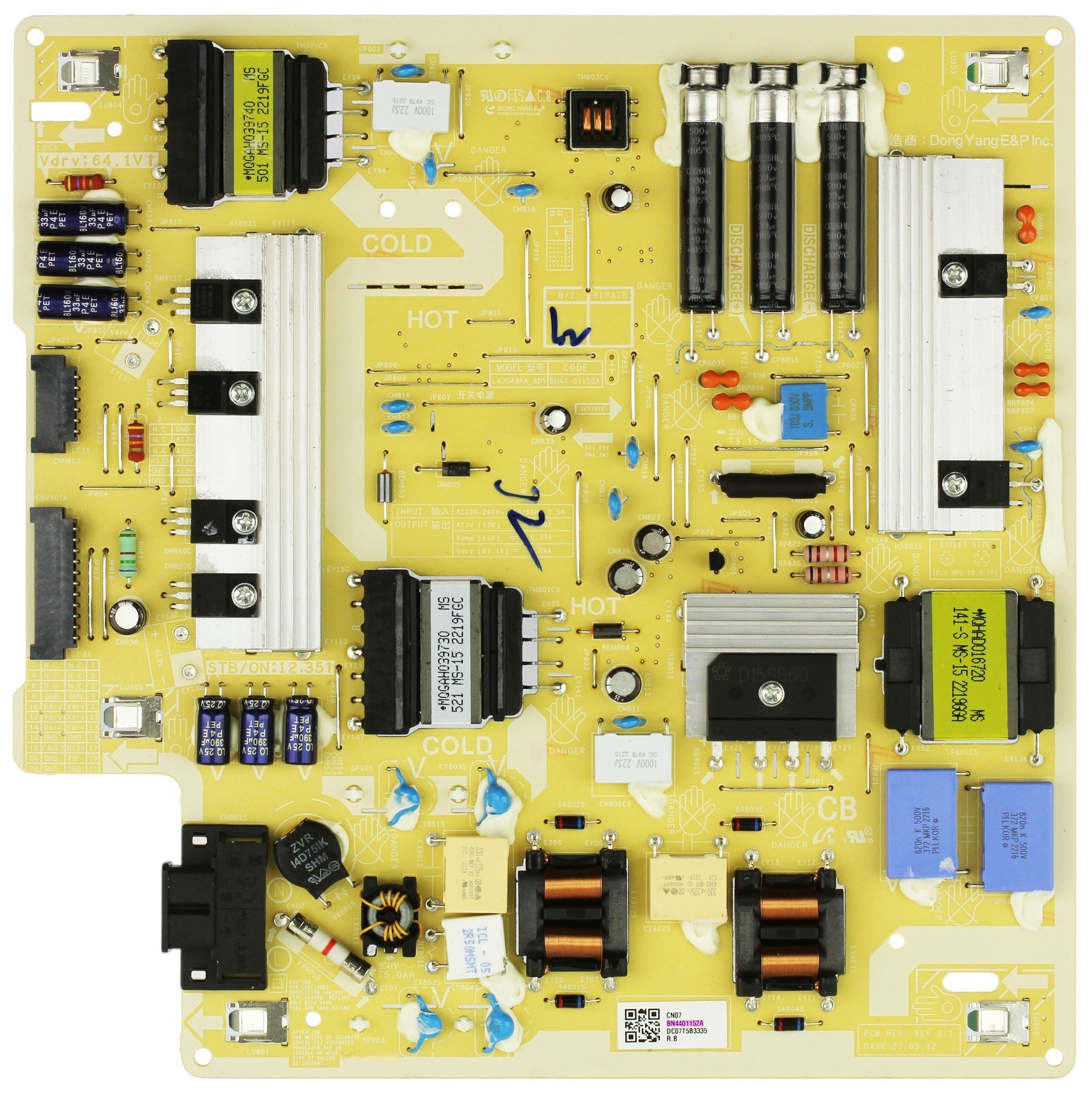 Samsung BN44-01152A Power Supply Board