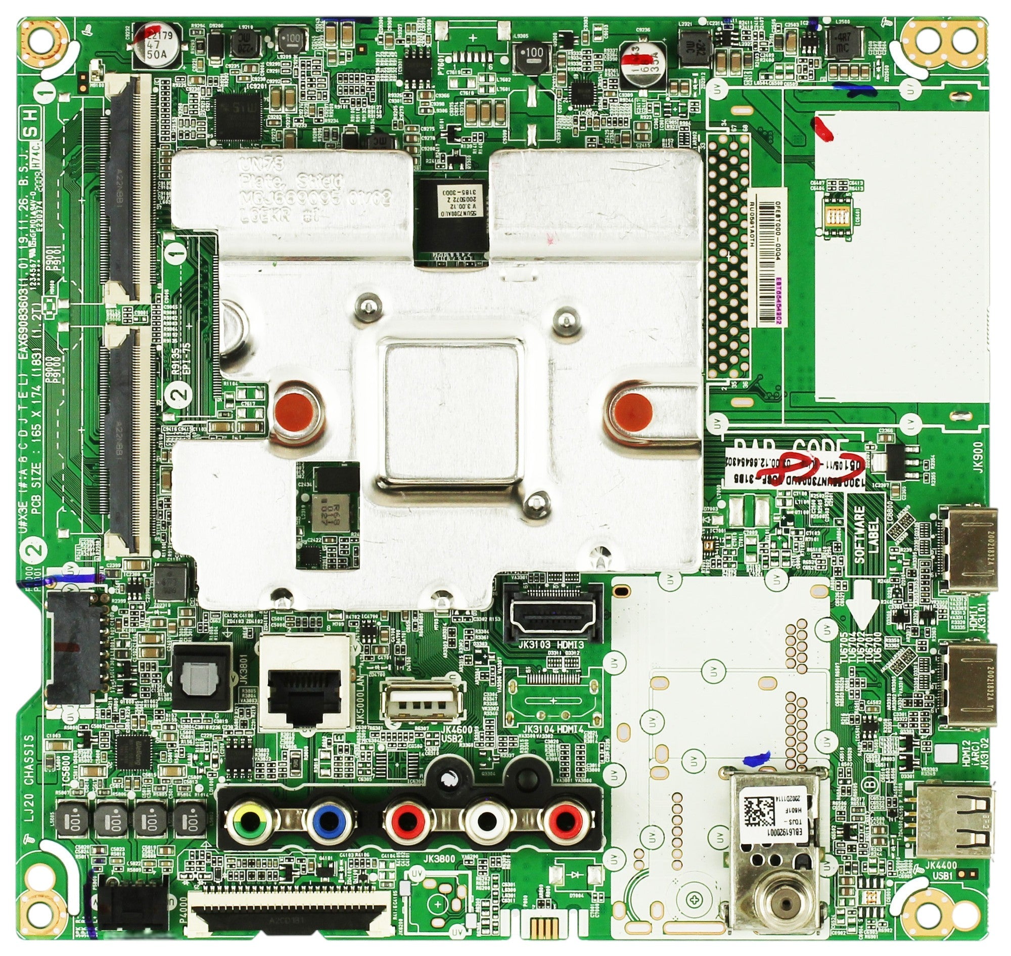 EBT66454302 LG Main Board, EAX69083603(1.0), RUD711A0DU, 55UN7300AUD
