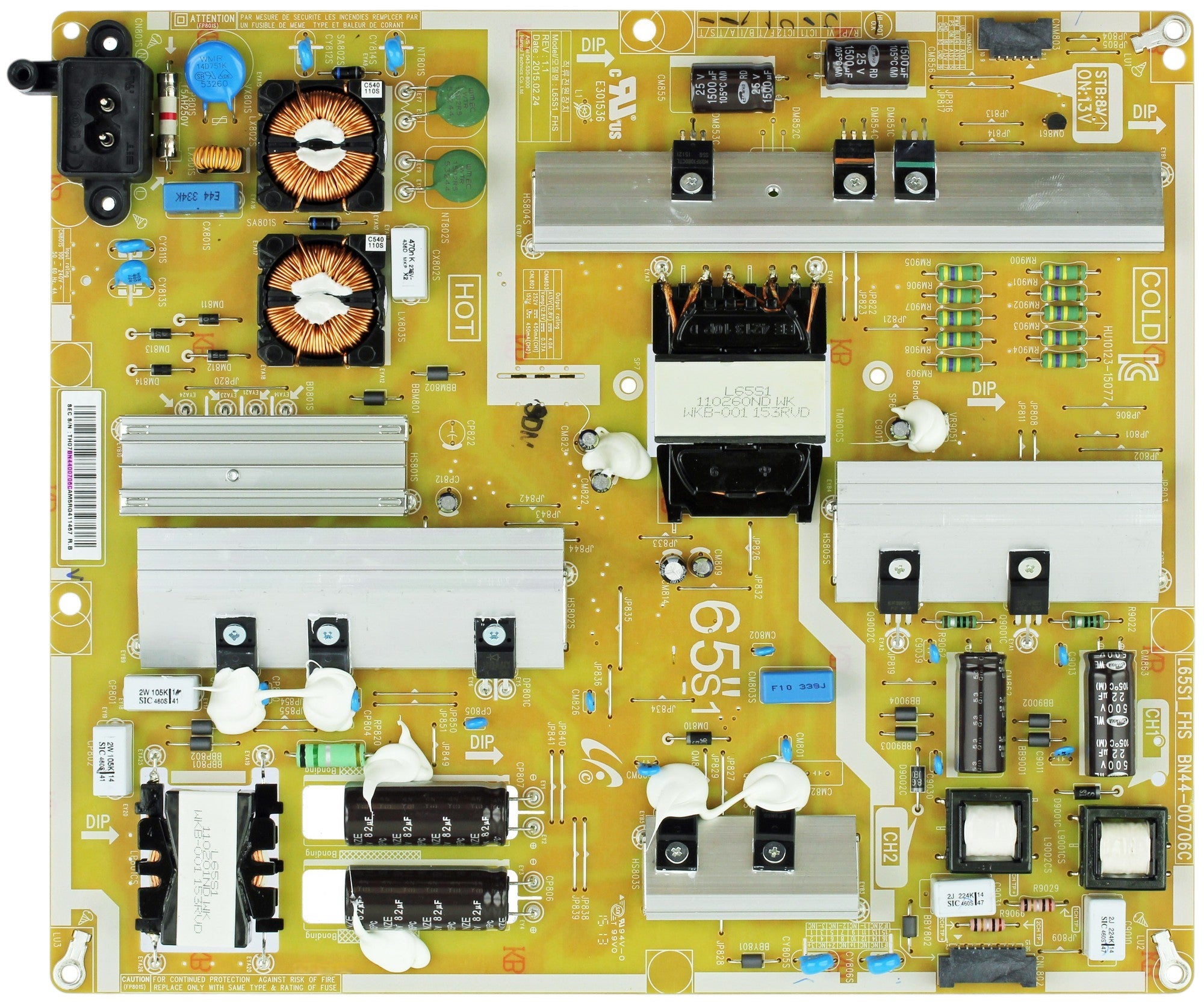 Samsung BN44-00706C Power Supply / LED Board
