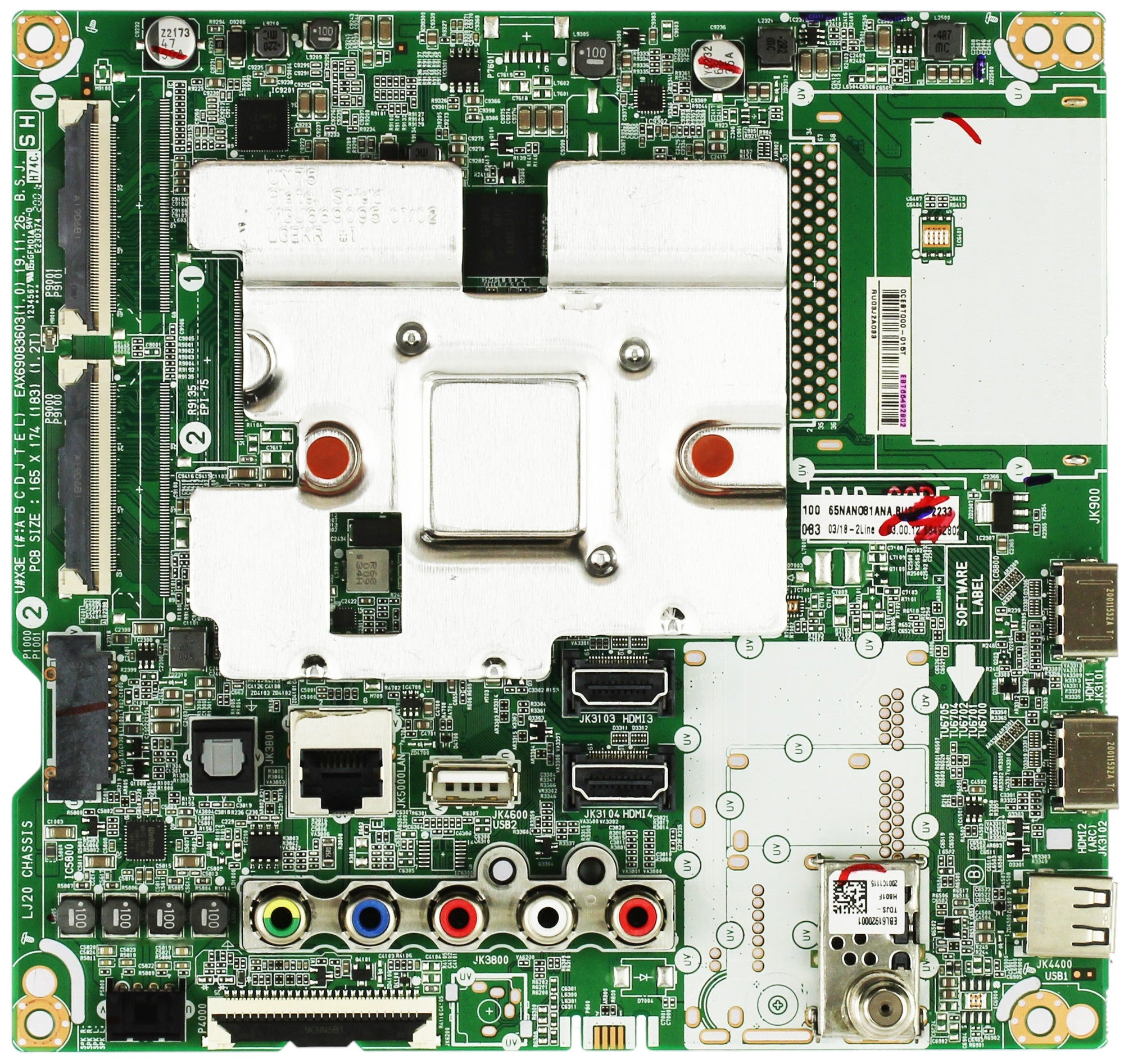 EBT66492802 LG Main Board, EBT66492802, EAX69083603(1.0), 65NANO81ANA
