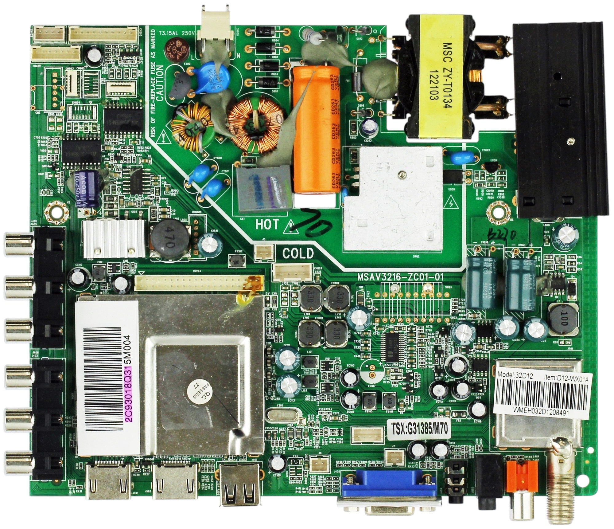 Hisense 2C.93018.Q31 Main Board / Power Supply for 32D12