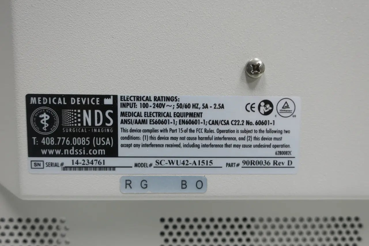 NDS Radiance G2 90R0070 (SC-WU42-A1515) 42in LED Surgical Monitor