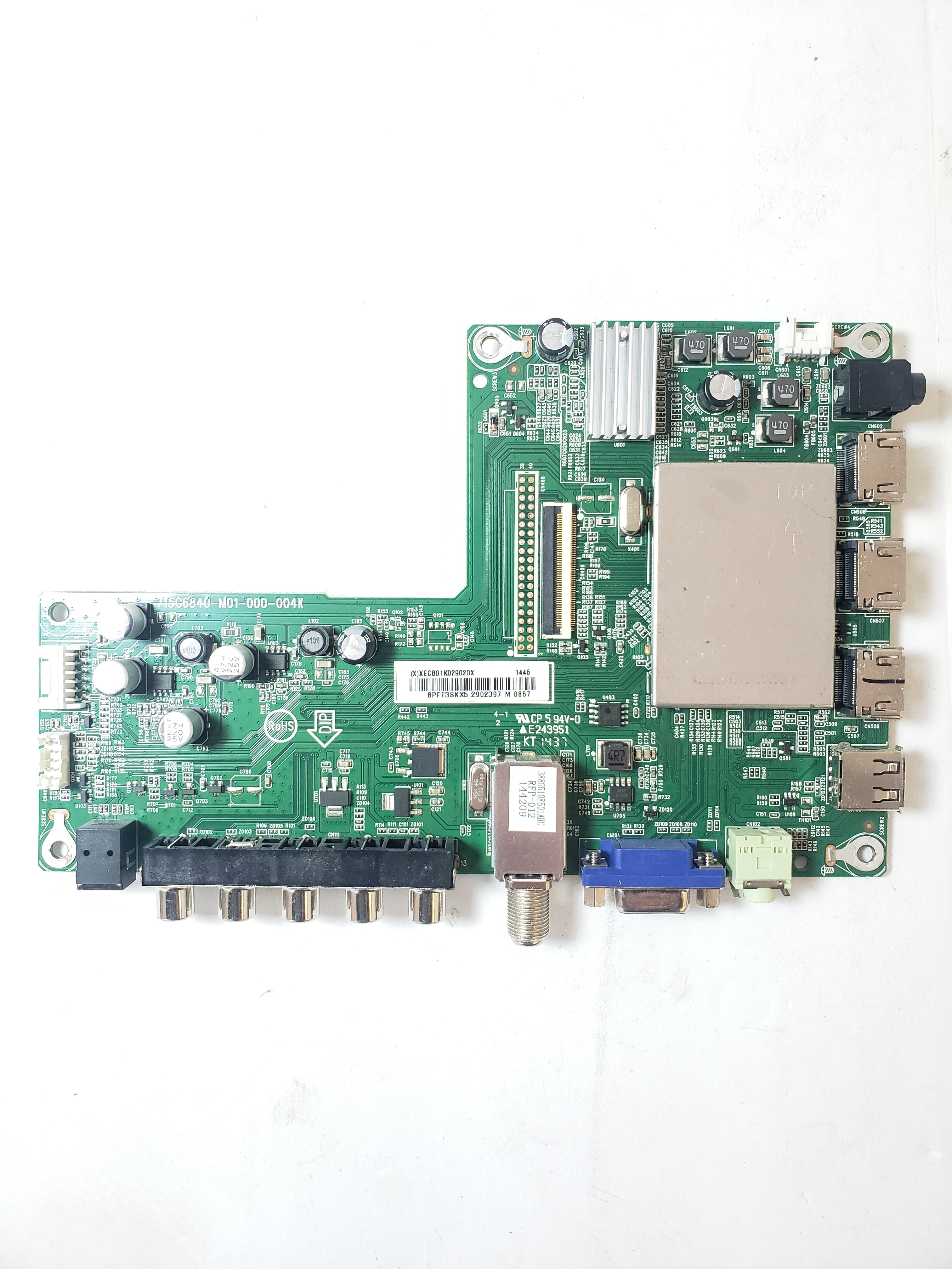 Sharp 756TXECB01K0290 Main Board for LC-50LB261U