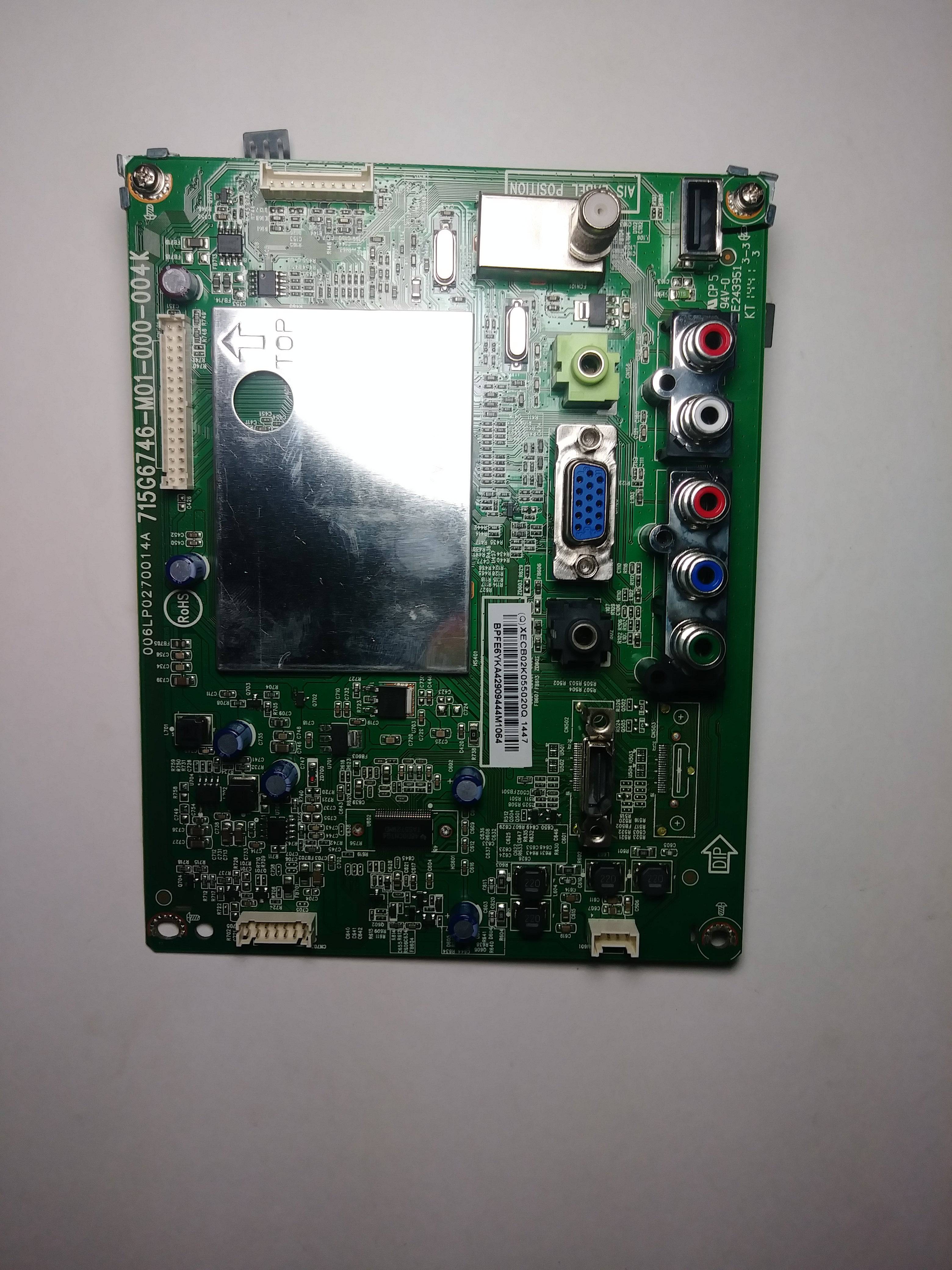 Vizio 756XECB02K055 Main Board for E231-B1