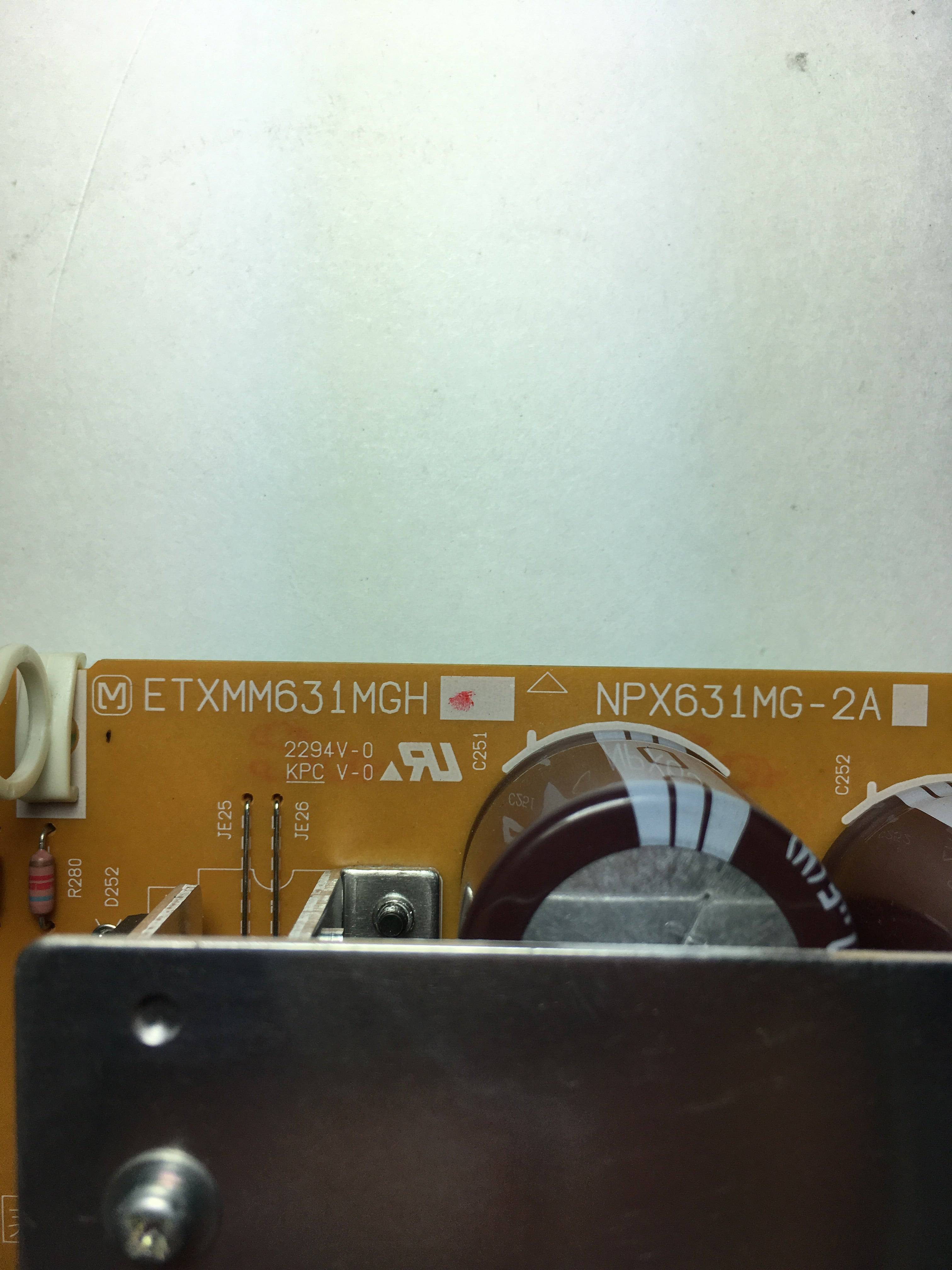 Panasonic ETXMM631MGHS NPX631MG-2A Power Supply Unit