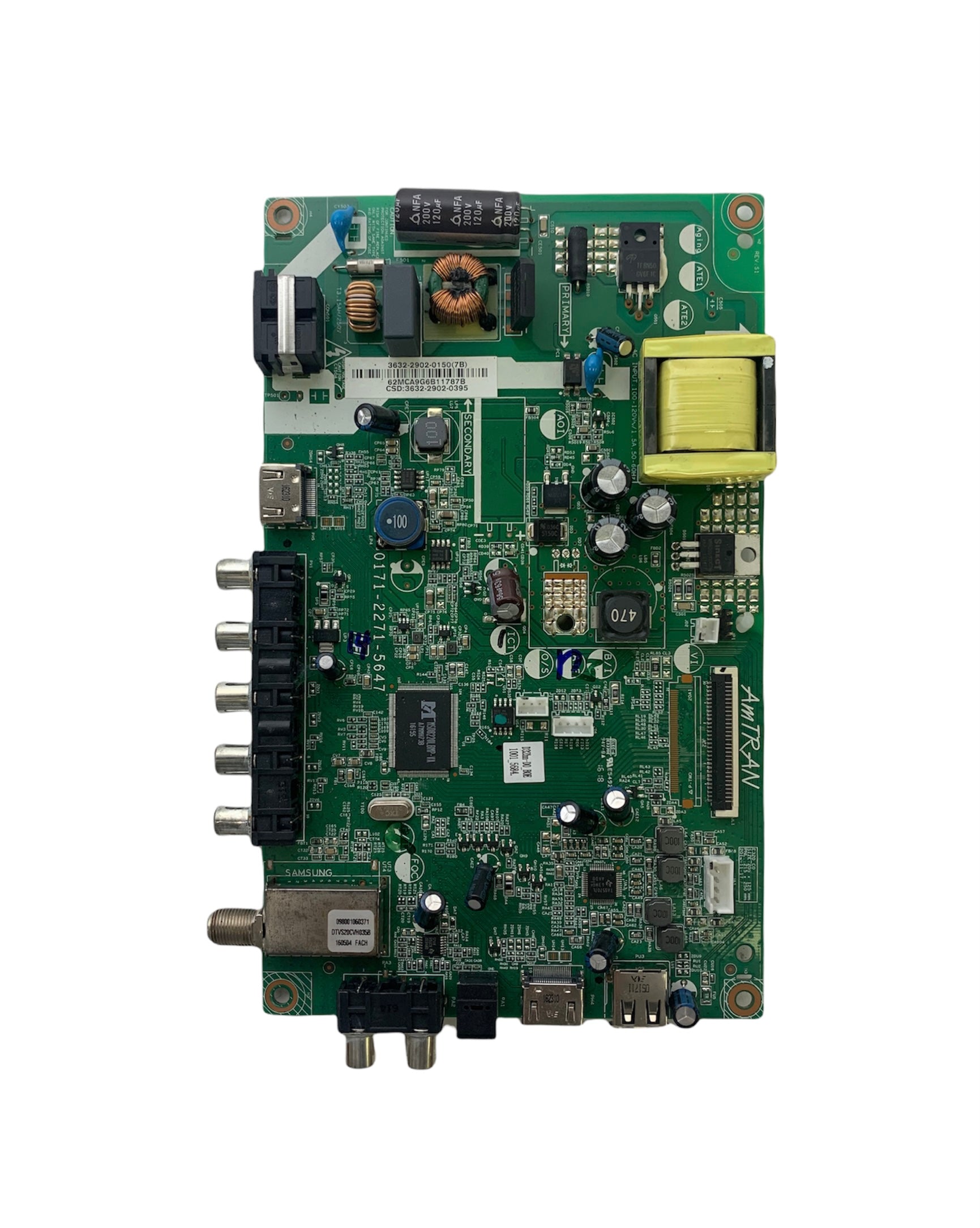 Vizio 3632-2902-0395 Main Board / Power Supply for D32HN-D0