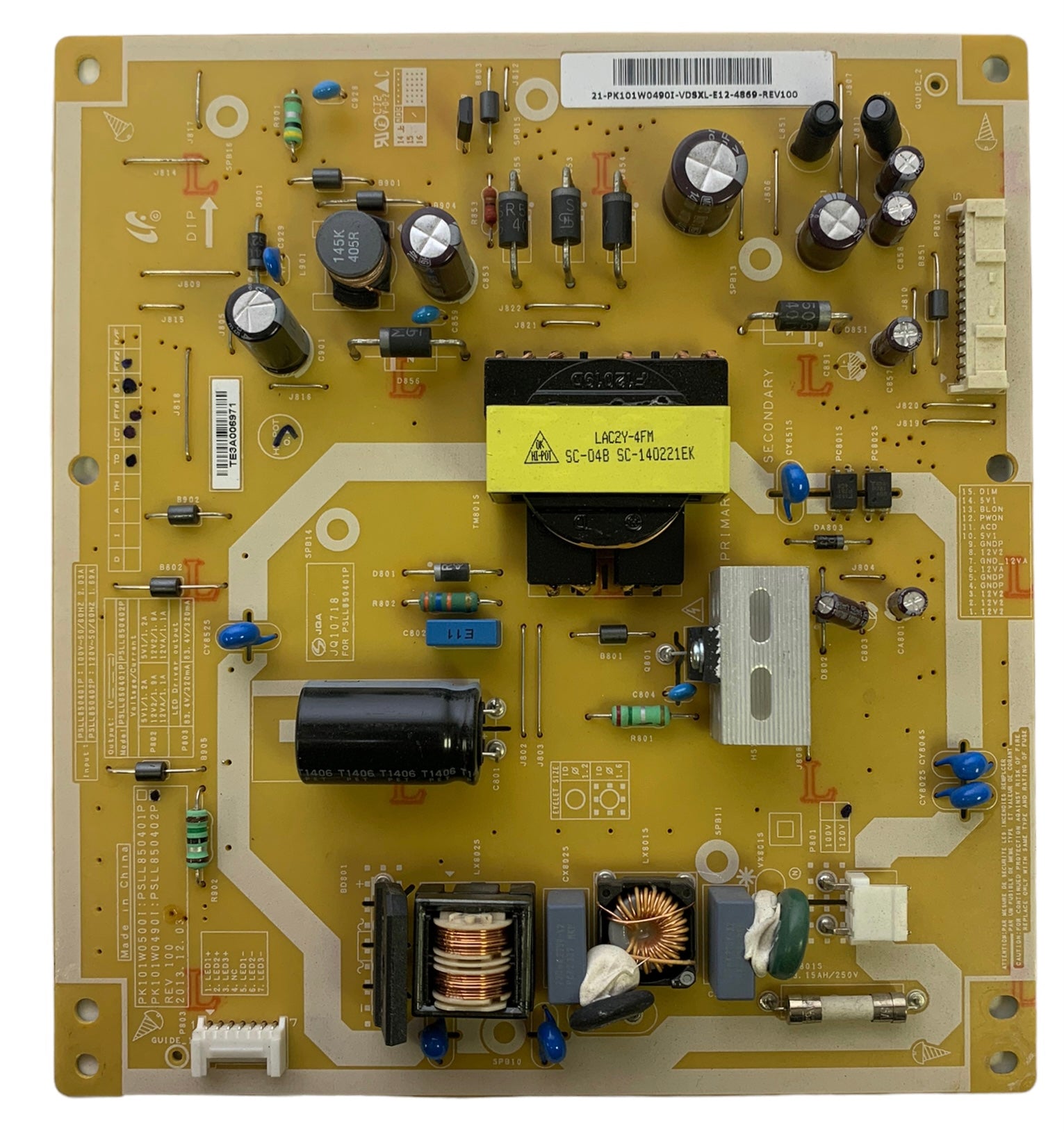 Toshiba 75037431 Power Supply / LED Board for 32L2400U / 32L1400U