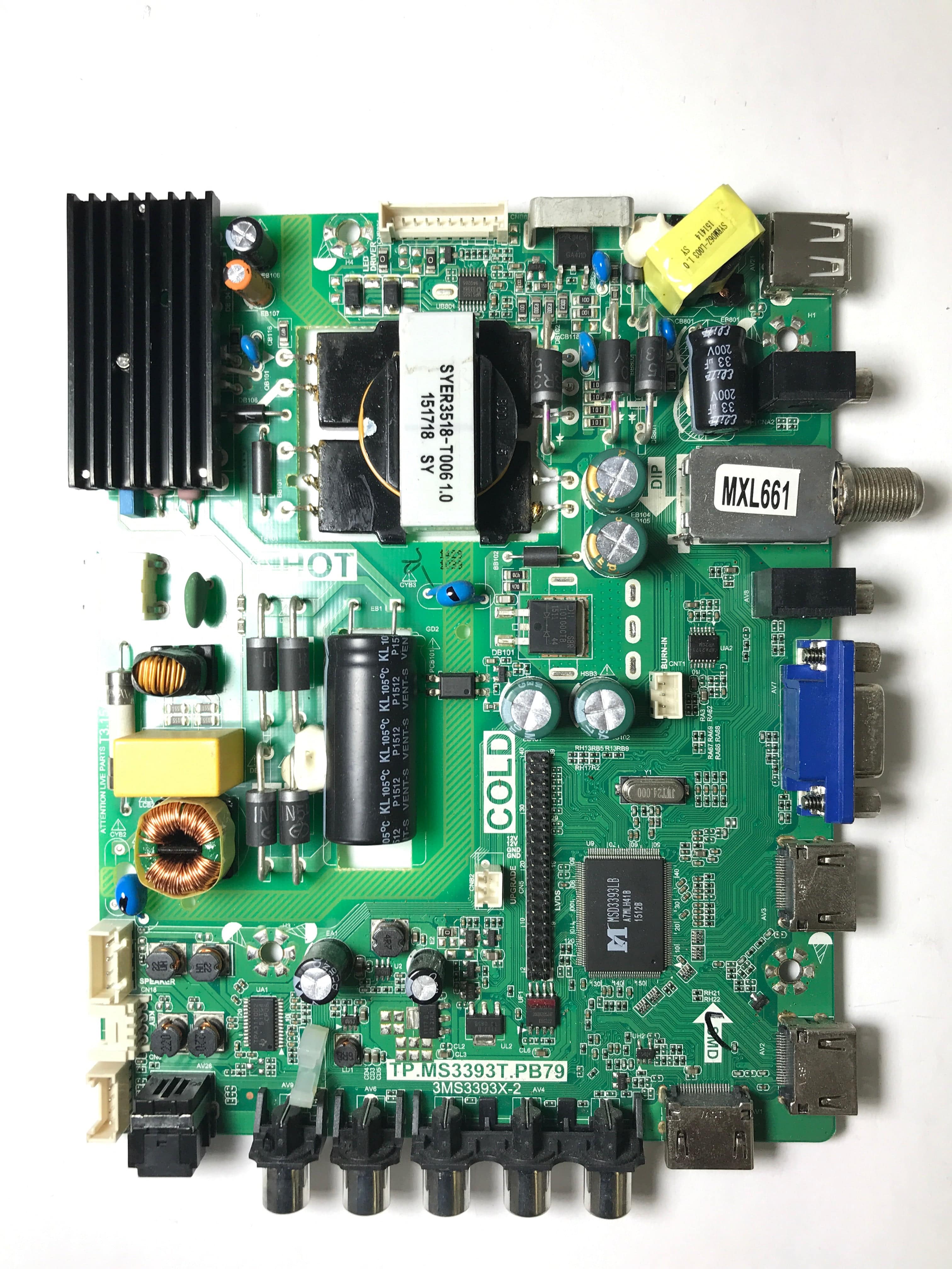 Sanyo 02-SLS39A-C005000 Main Board/Power Supply for FW42D25T