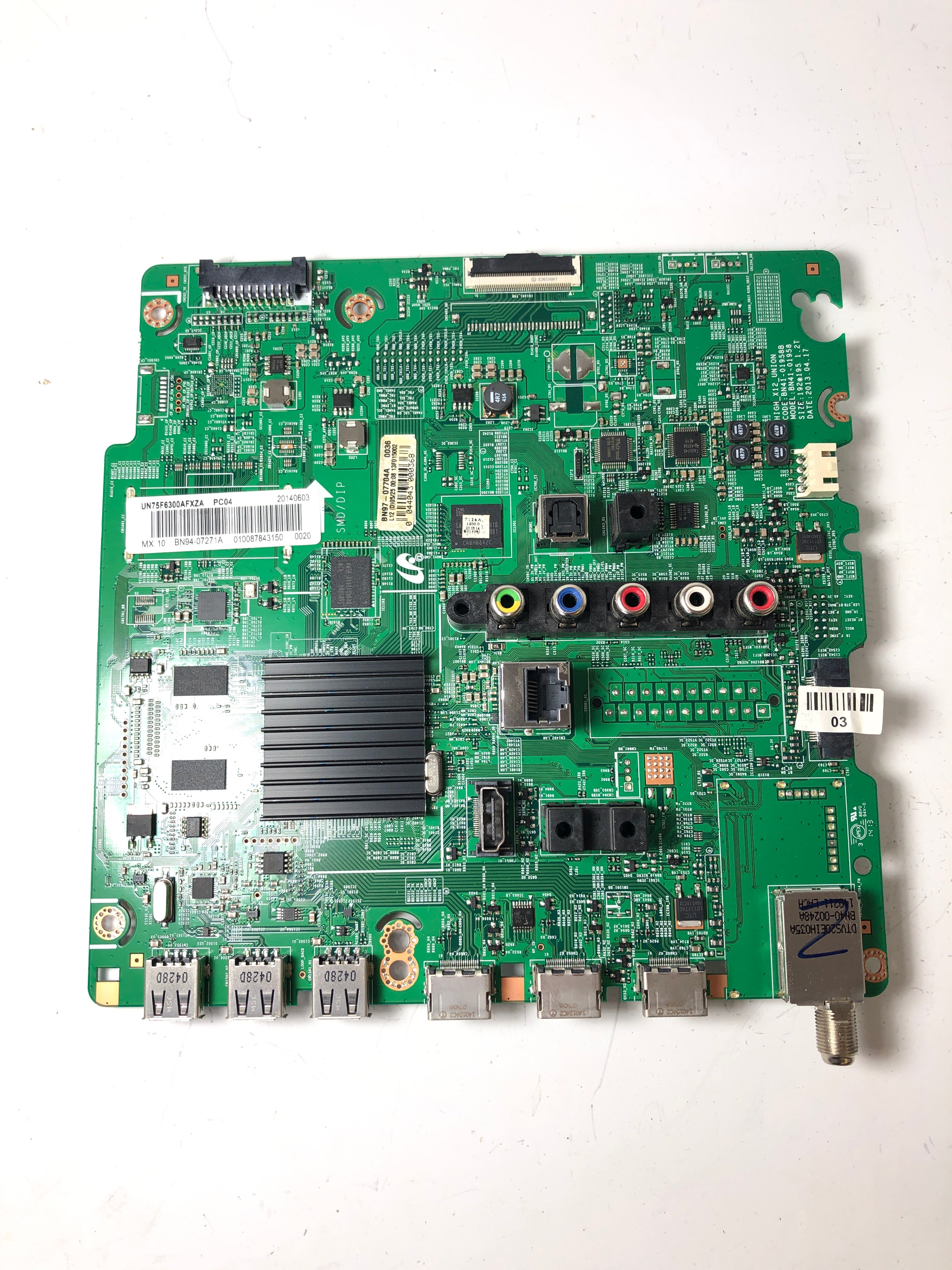Samsung BN94-07271A Main Board for UN75F6300AFXZA
