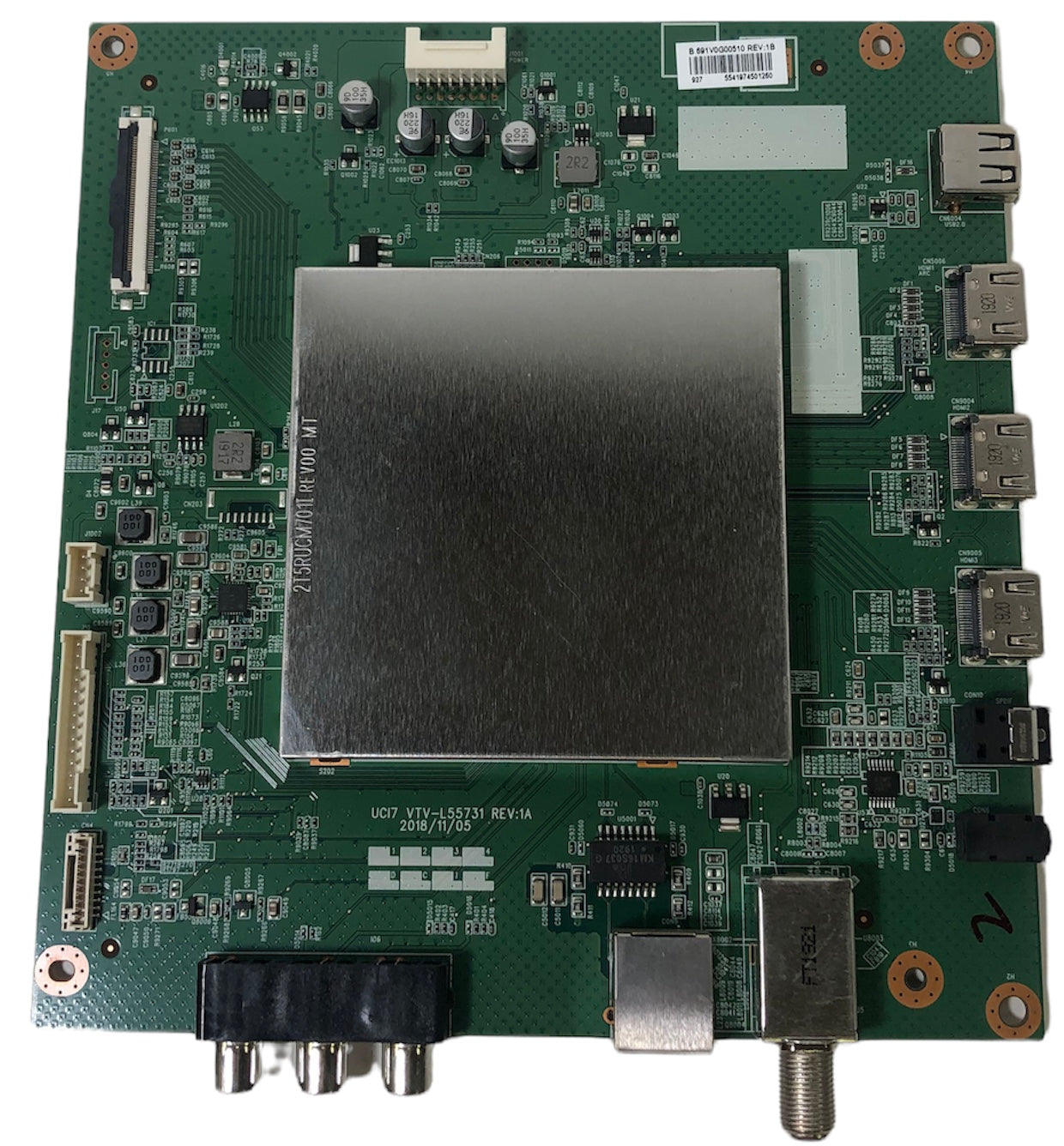 Toshiba 691V0G00510 Main Board for 55LF711U20