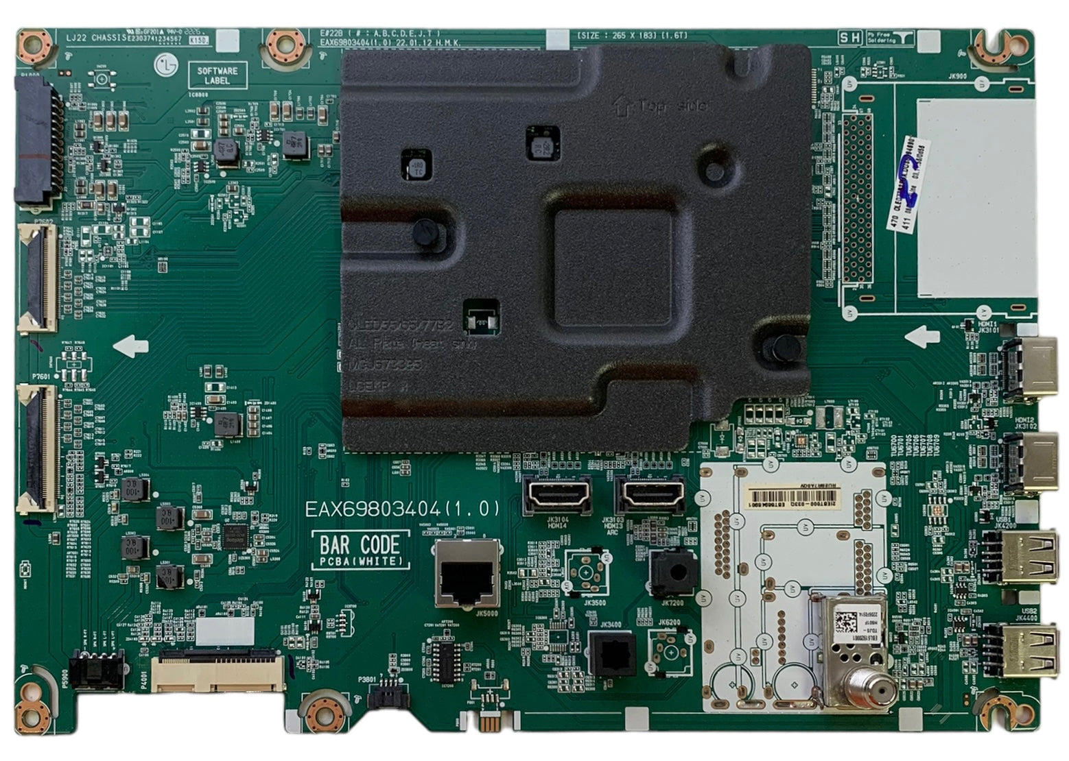LG EBT66946901 Main Board for OLED77B2PUA
