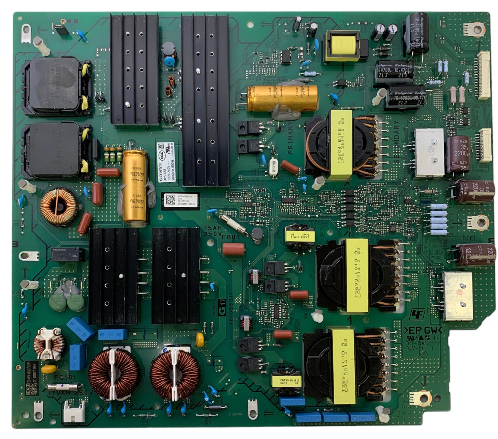 Sony 1-010-552-11 G17 Power Supply Board