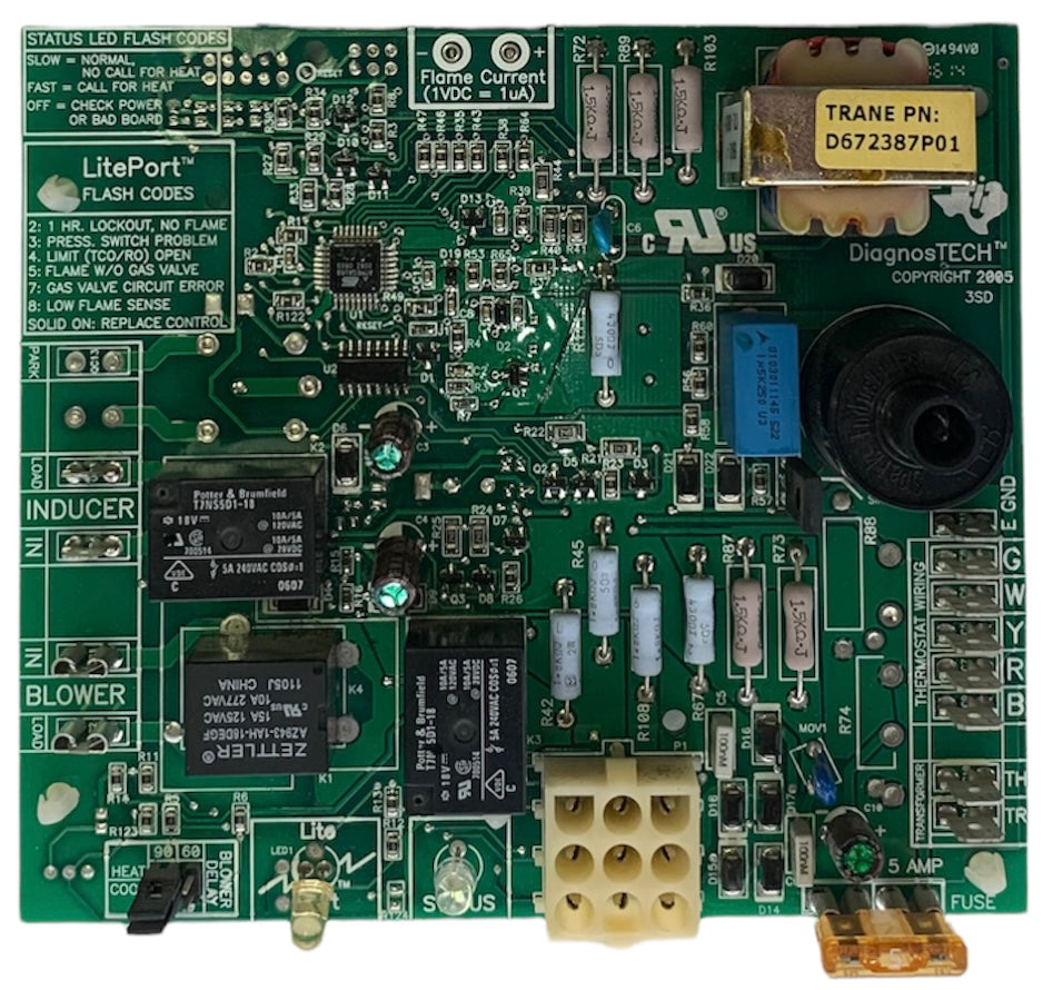 Trane D672387P01 Diagnostech Control Board