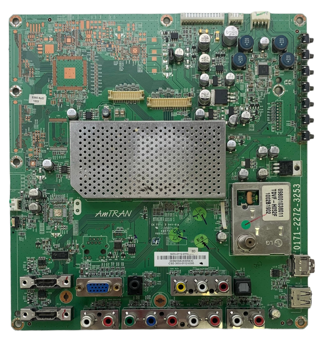 Vizio 3655-0112-0150 (0171-2272-3253) Main Board for E550VL