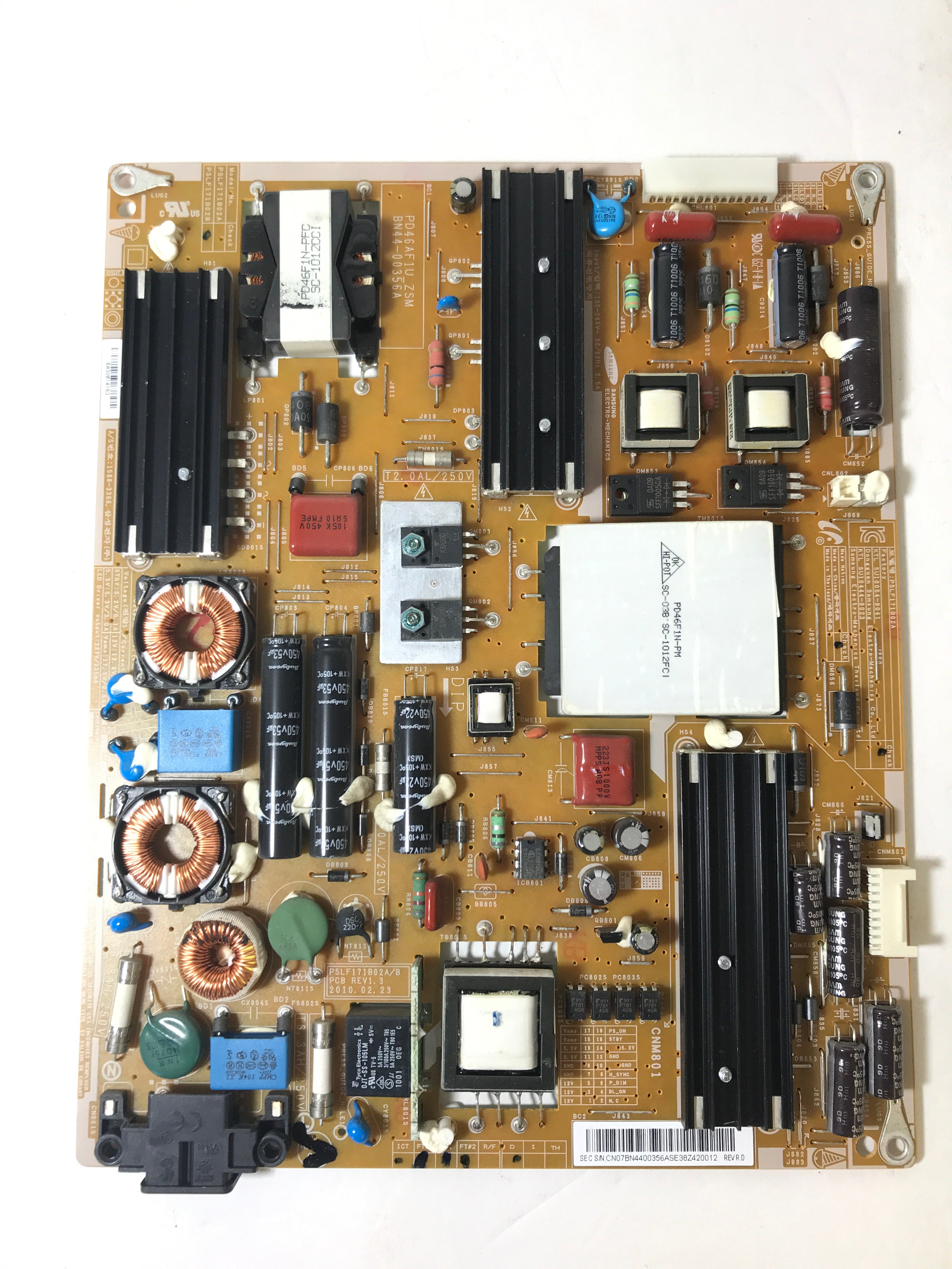 Samsung BN44-00356A (PD46AF1U_ZSM, PSLF171B02A) Power Supply / LED Board