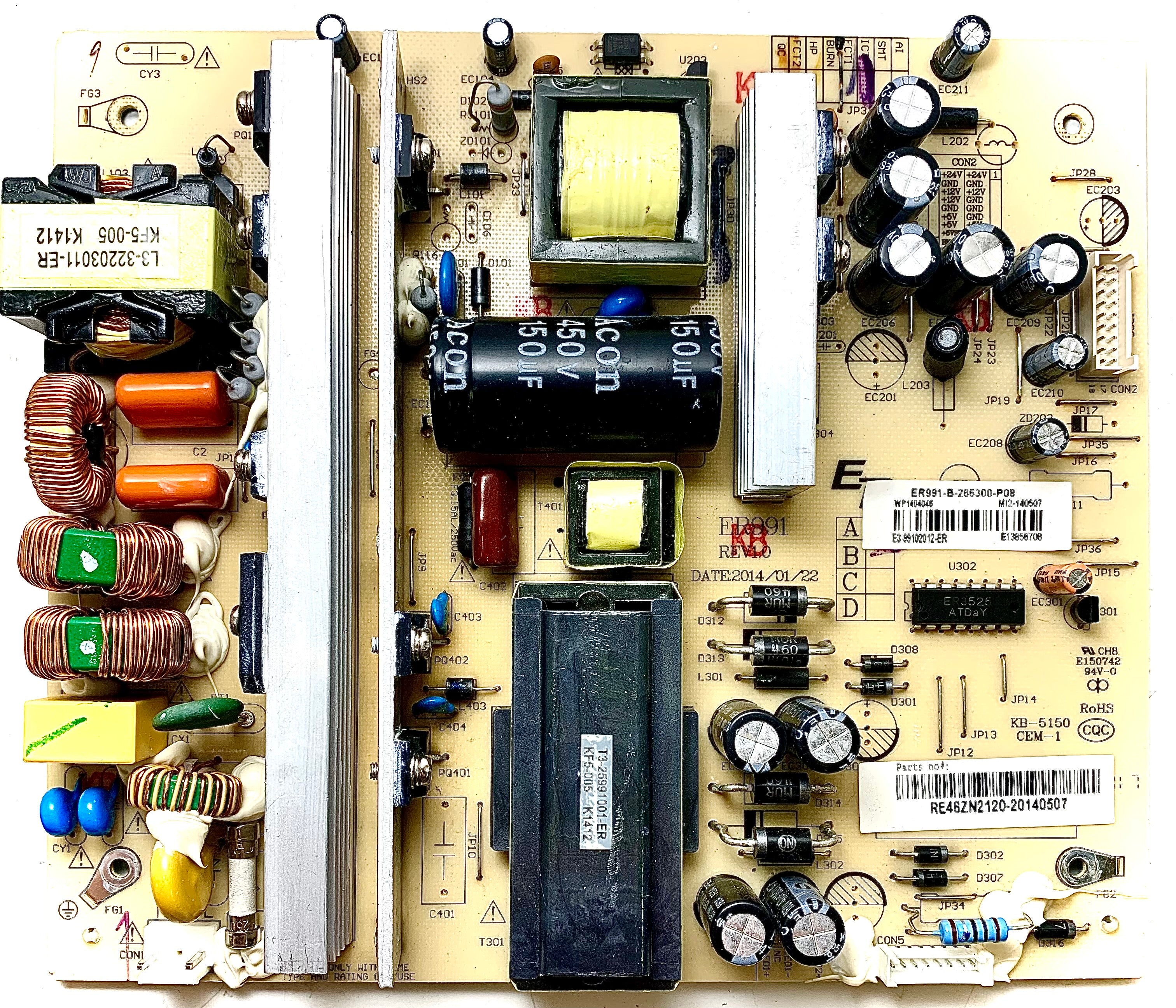 RCA RE46ZN2120 Power Supply / LED Board for LED65G55R120Q
