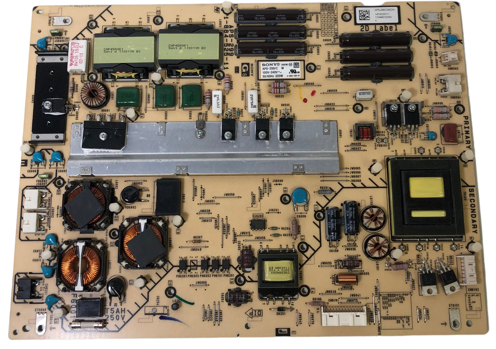 Sony 1-474-330-11 (APS-299/C, APS-299/CW(CH)) G6 Power Supply Board