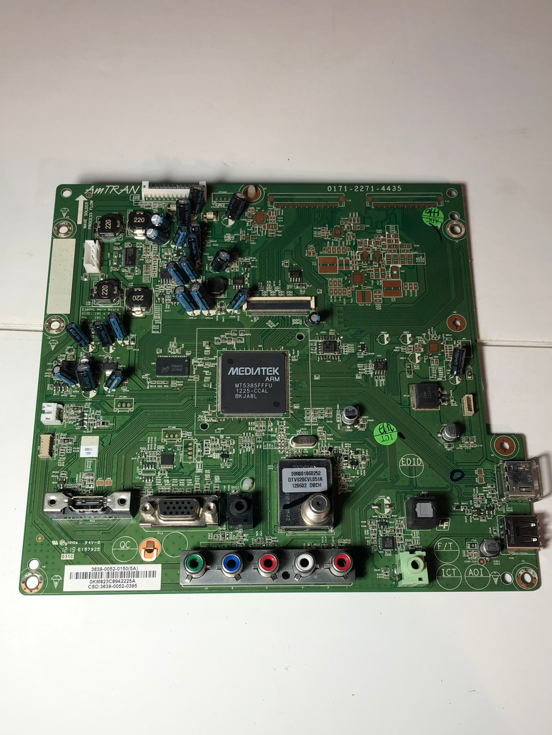 Vizio 3639-0052-0150 (0171-2271-4435) Main Board for E390VL