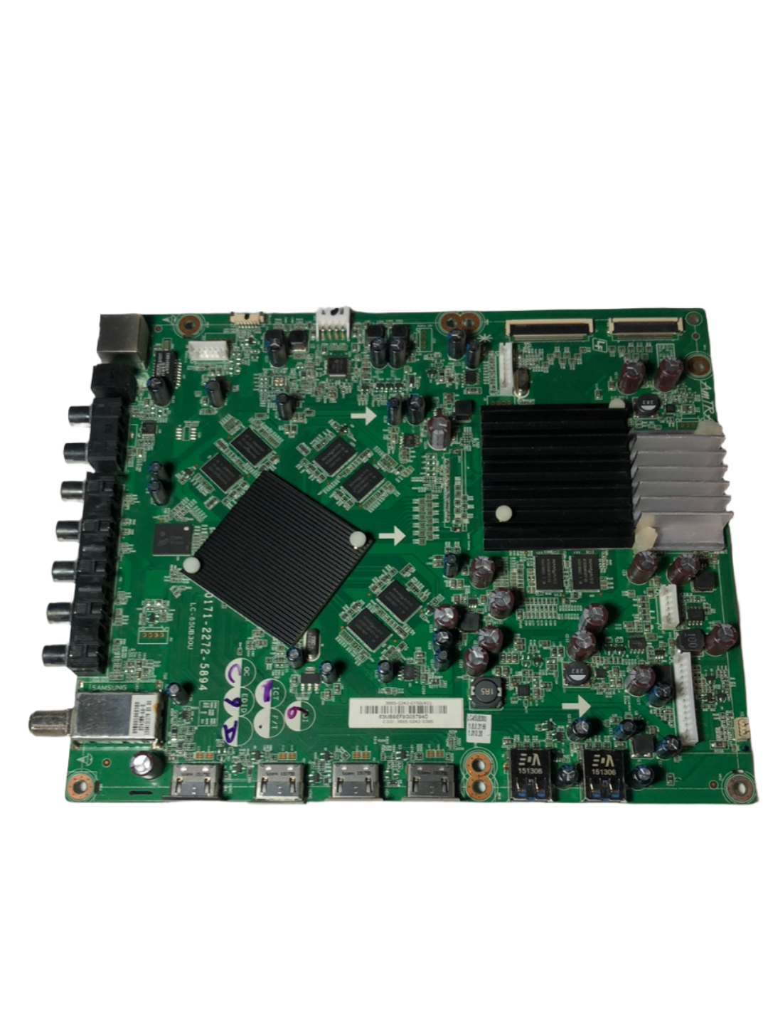 Sharp 9LE366502420395 (3665-0242-0150) Main Board for LC-65UB30U