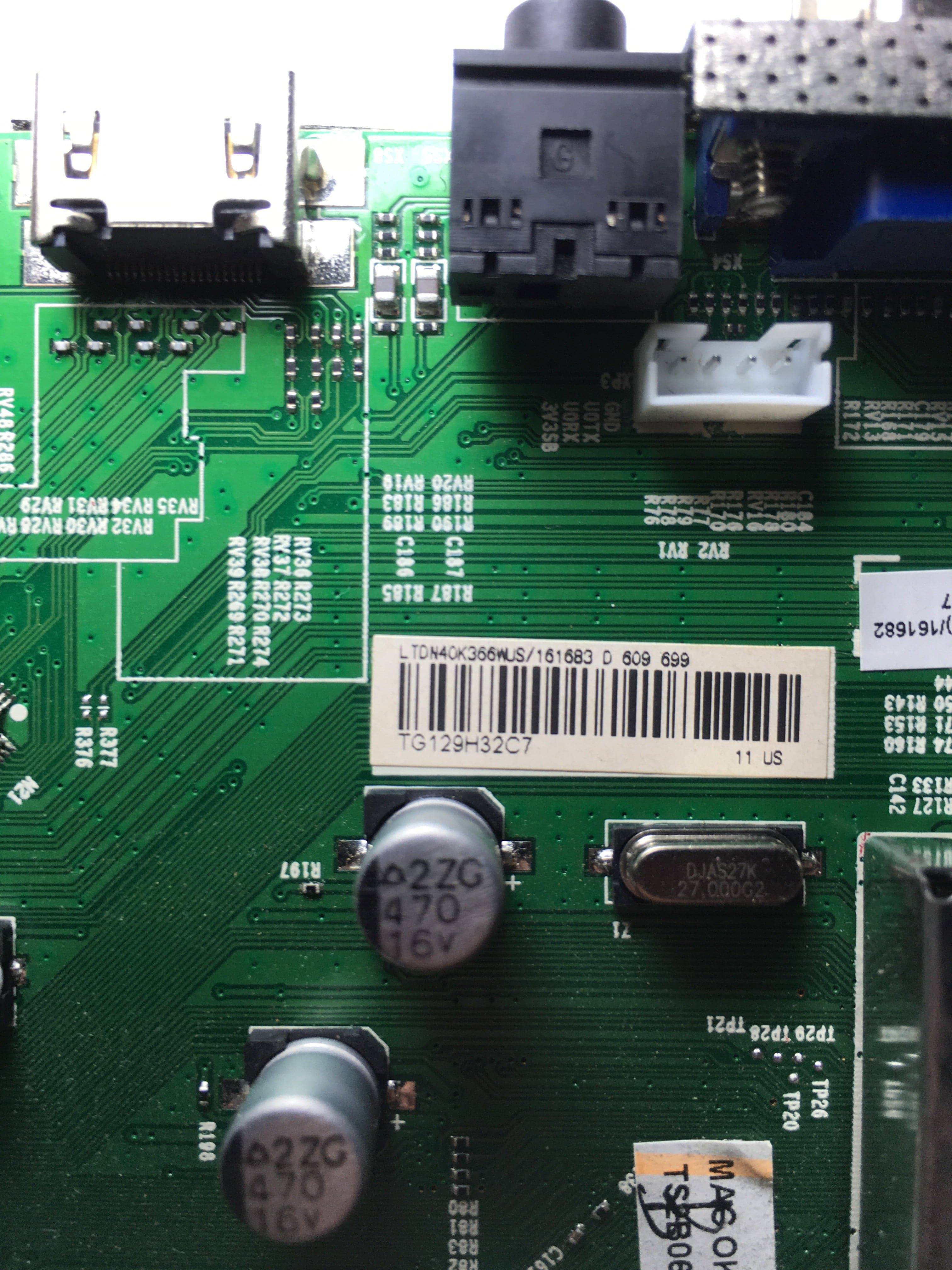 Hisense 161682 Main Board for 40K366W Version 1