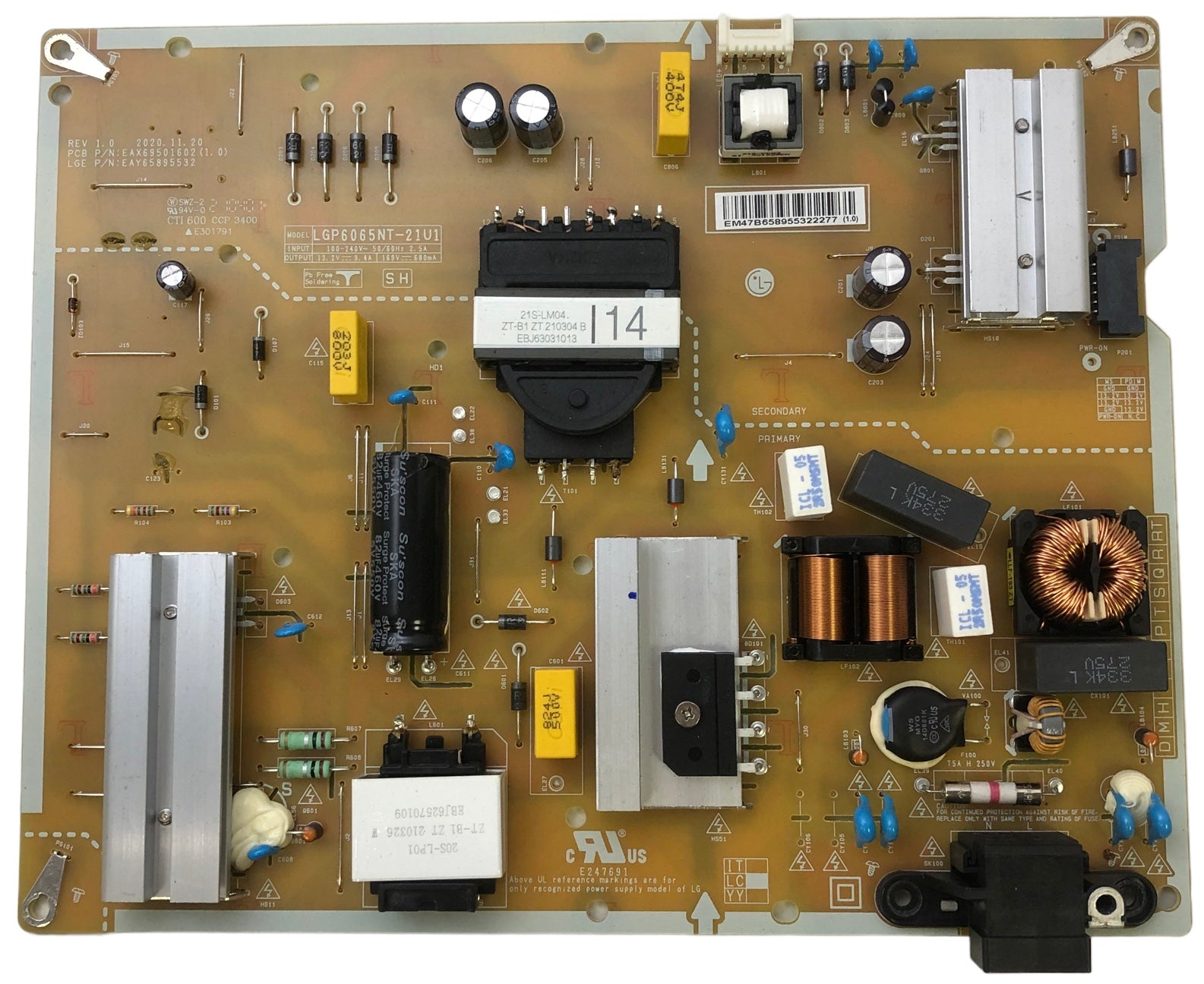 LG EAY65895532 Power Supply/LED Driver Board