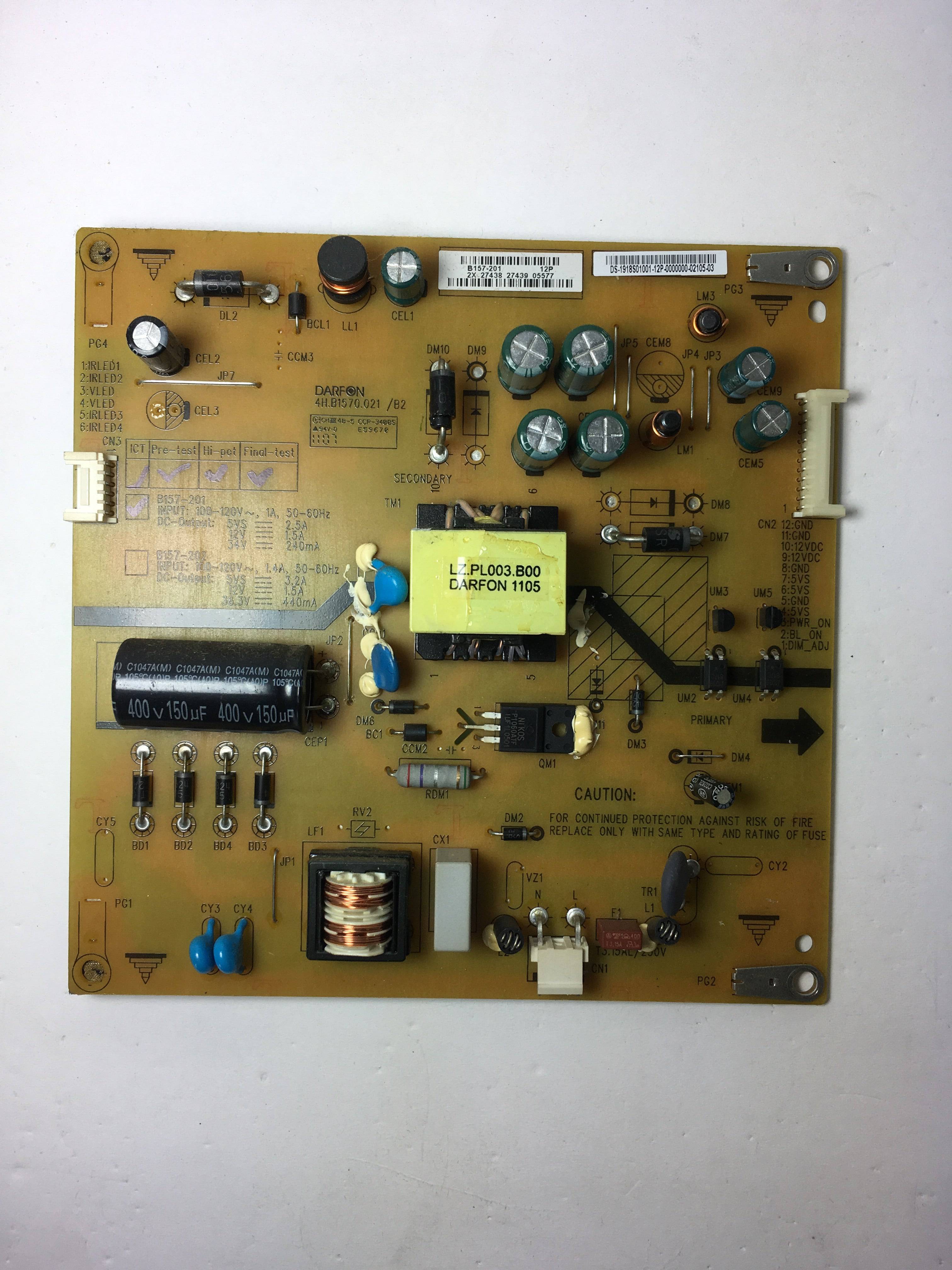 Toshiba 75023723 Power Supply / Backlight Inverter for 19SL410U