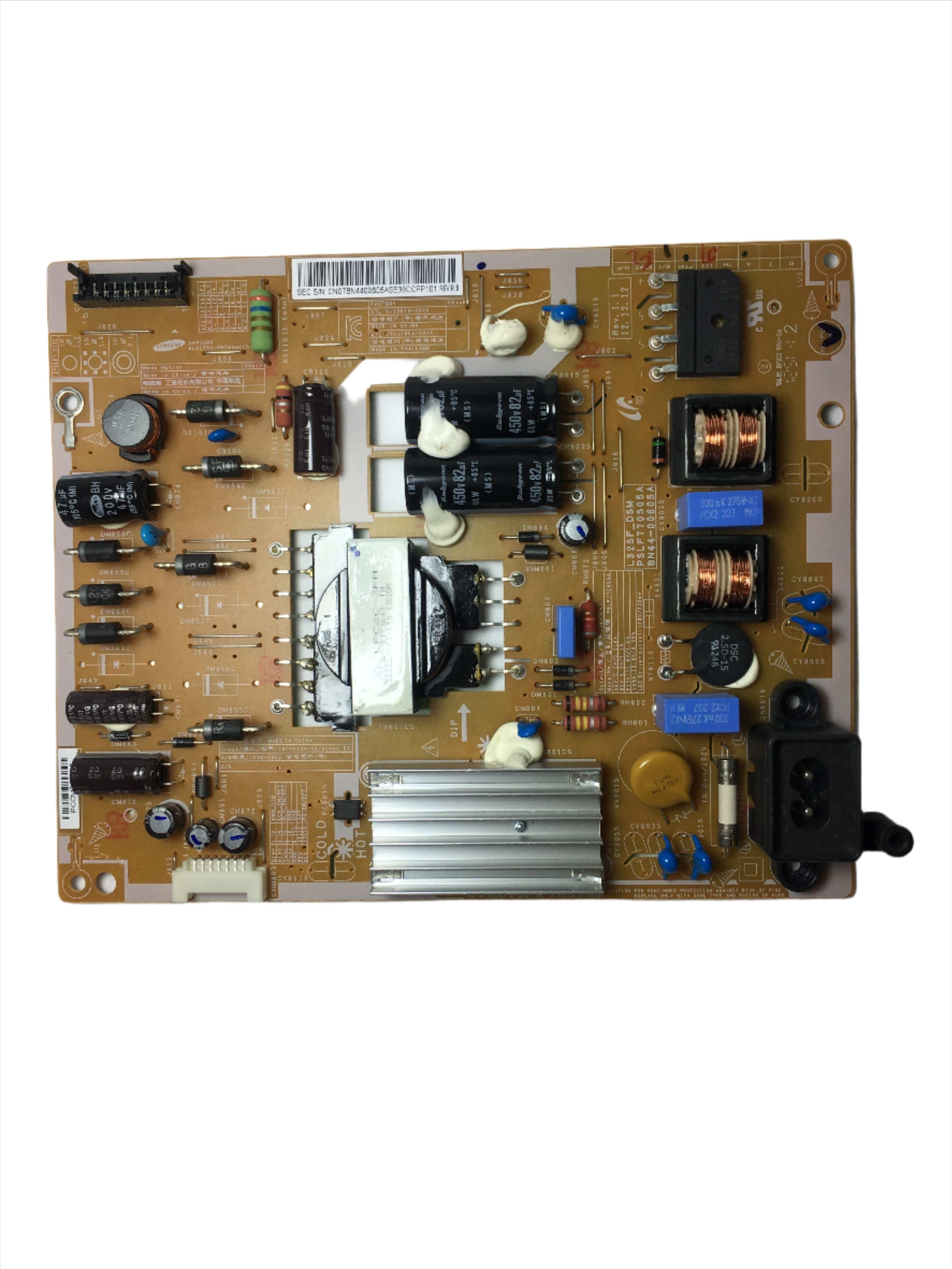 Samsung BN44-00605A Power Supply / LED Board