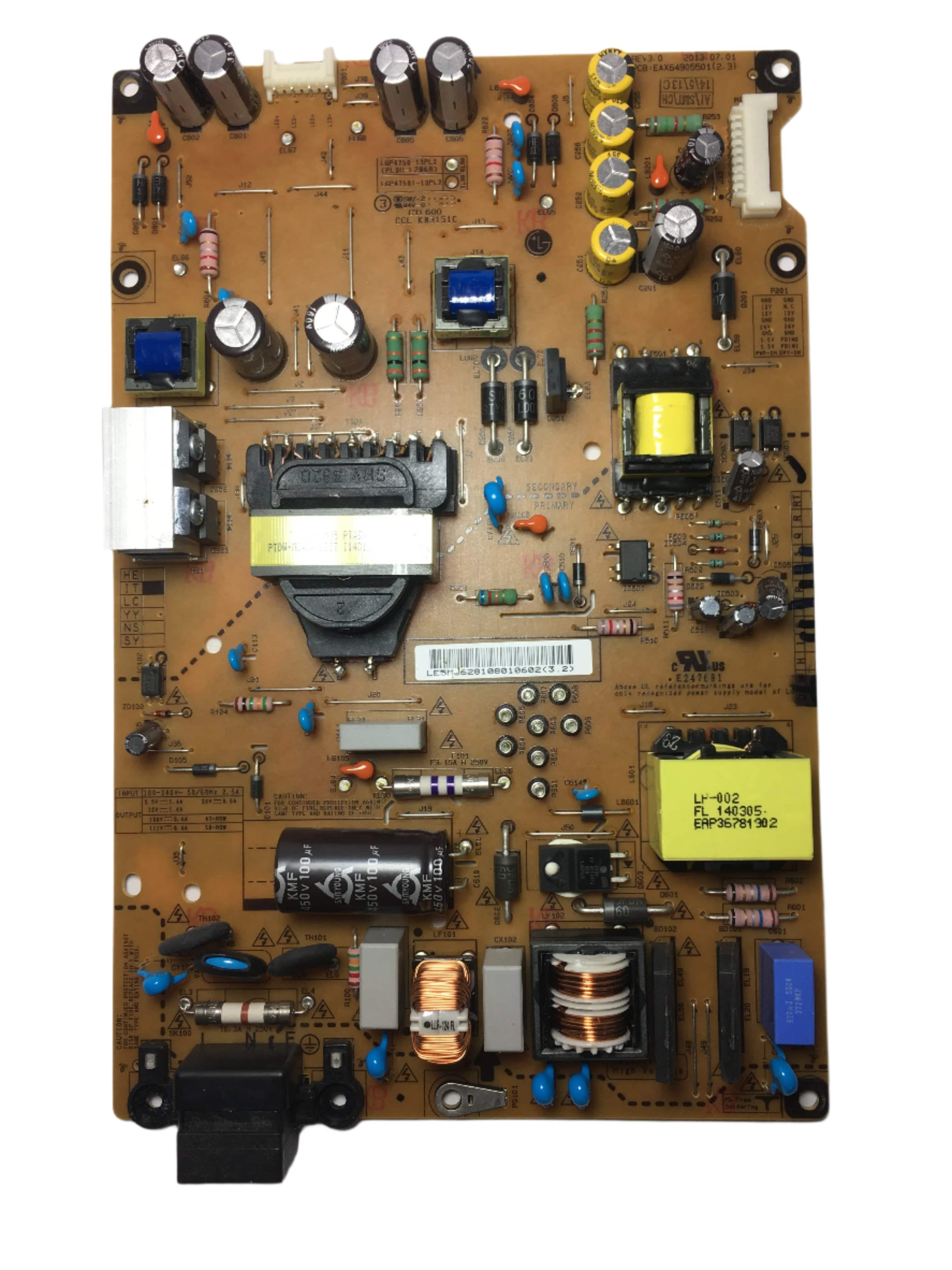 EAY62810801 LG (EAX64905501(2.0)) Power Supply / LED Board