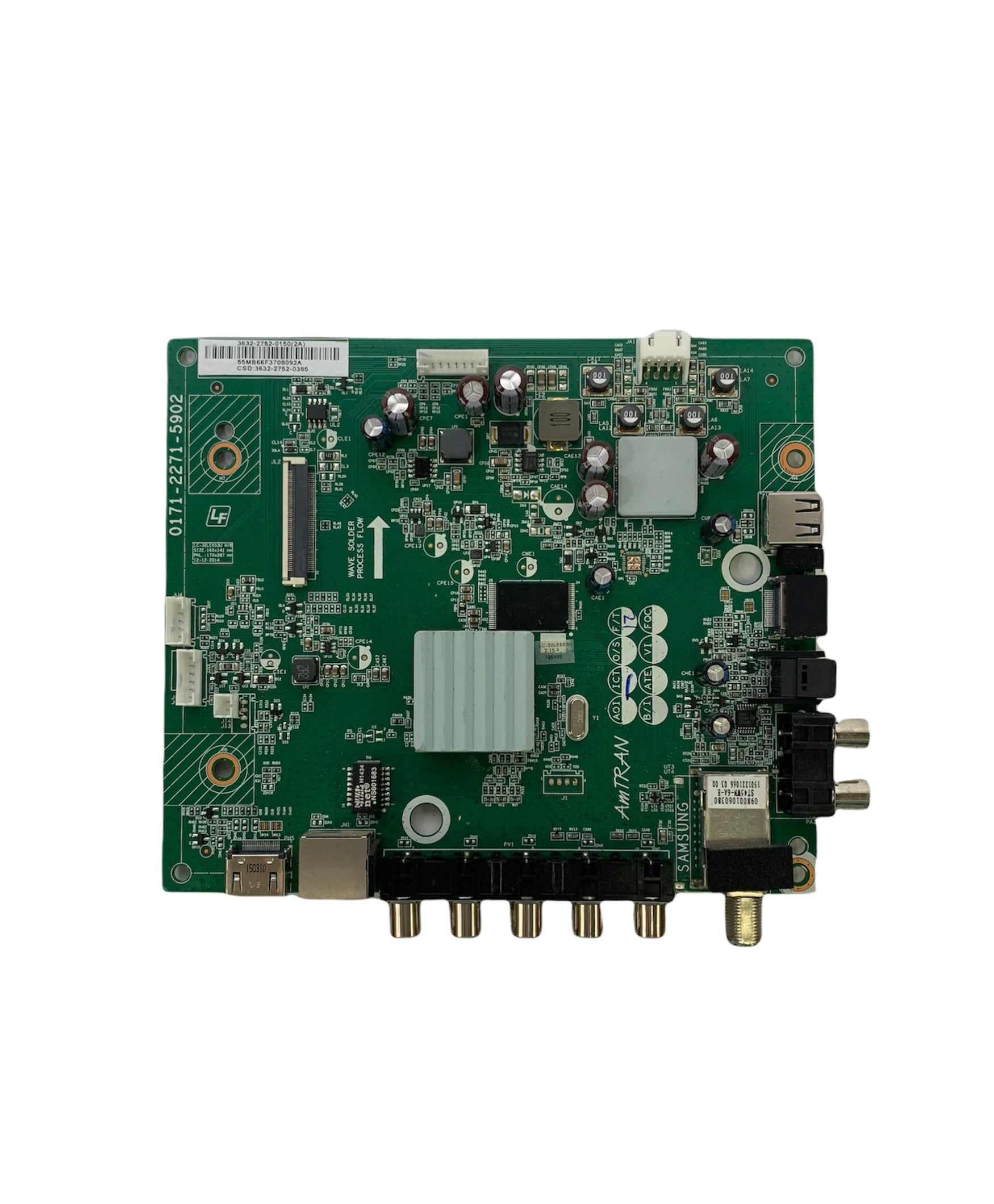 Sharp 9LE363227520395 (3632-2752-0150) Main Board for LC-32LE653U