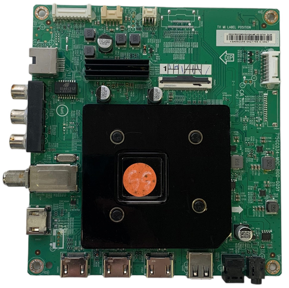 Insignia 756TXLCB02K058010X Main Board for NS-55F501NA22 REV A