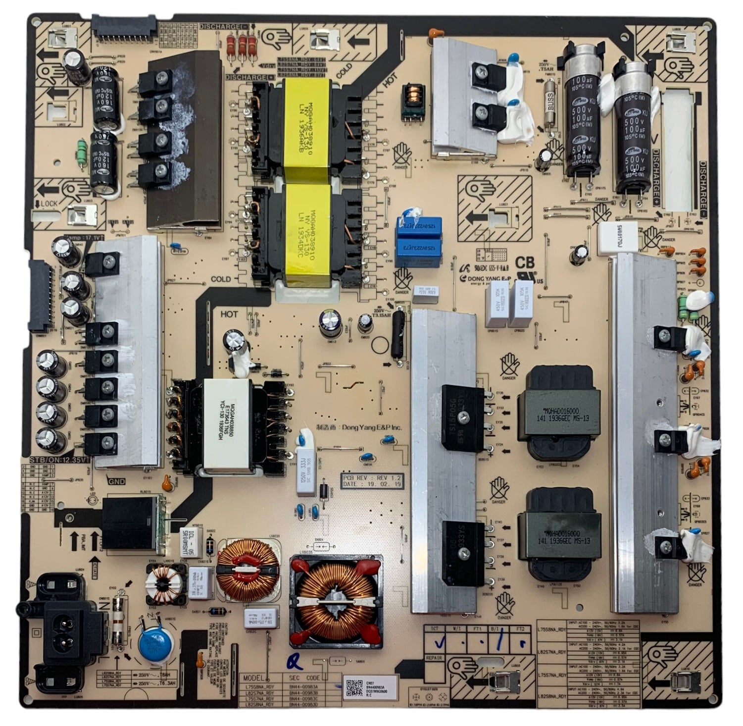 Samsung BN44-00983A Power Supply / LED Board